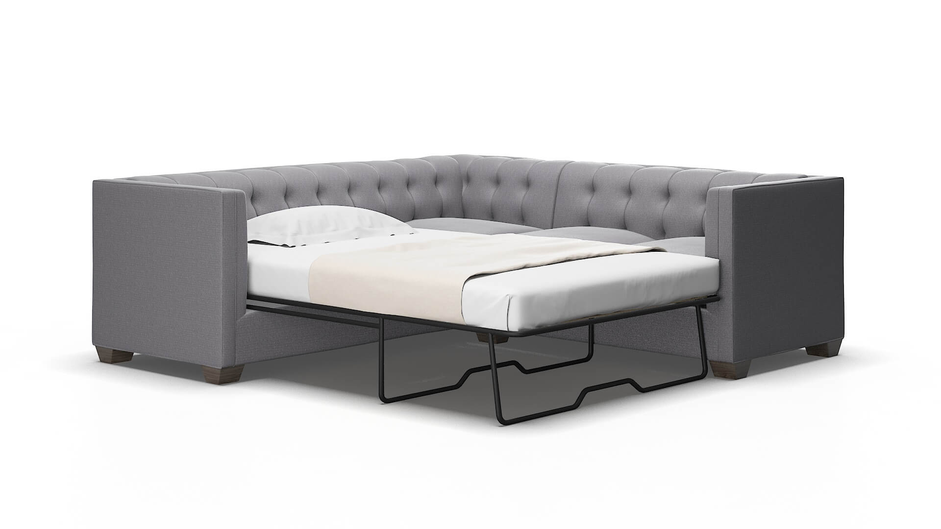 Grant Parker Ash Sectional Sleeper Espresso legs 2