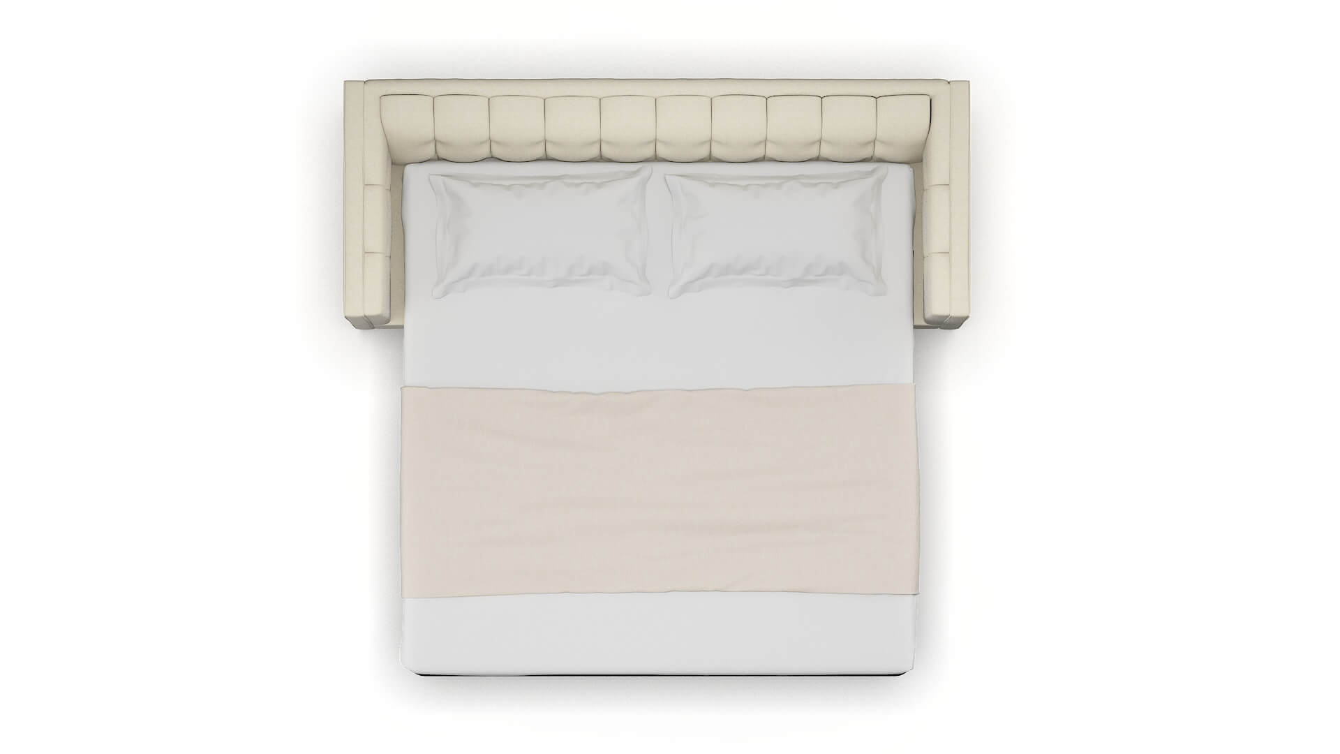 Grant Phoenix Ivory Sofa Sleeper Espresso legs 3