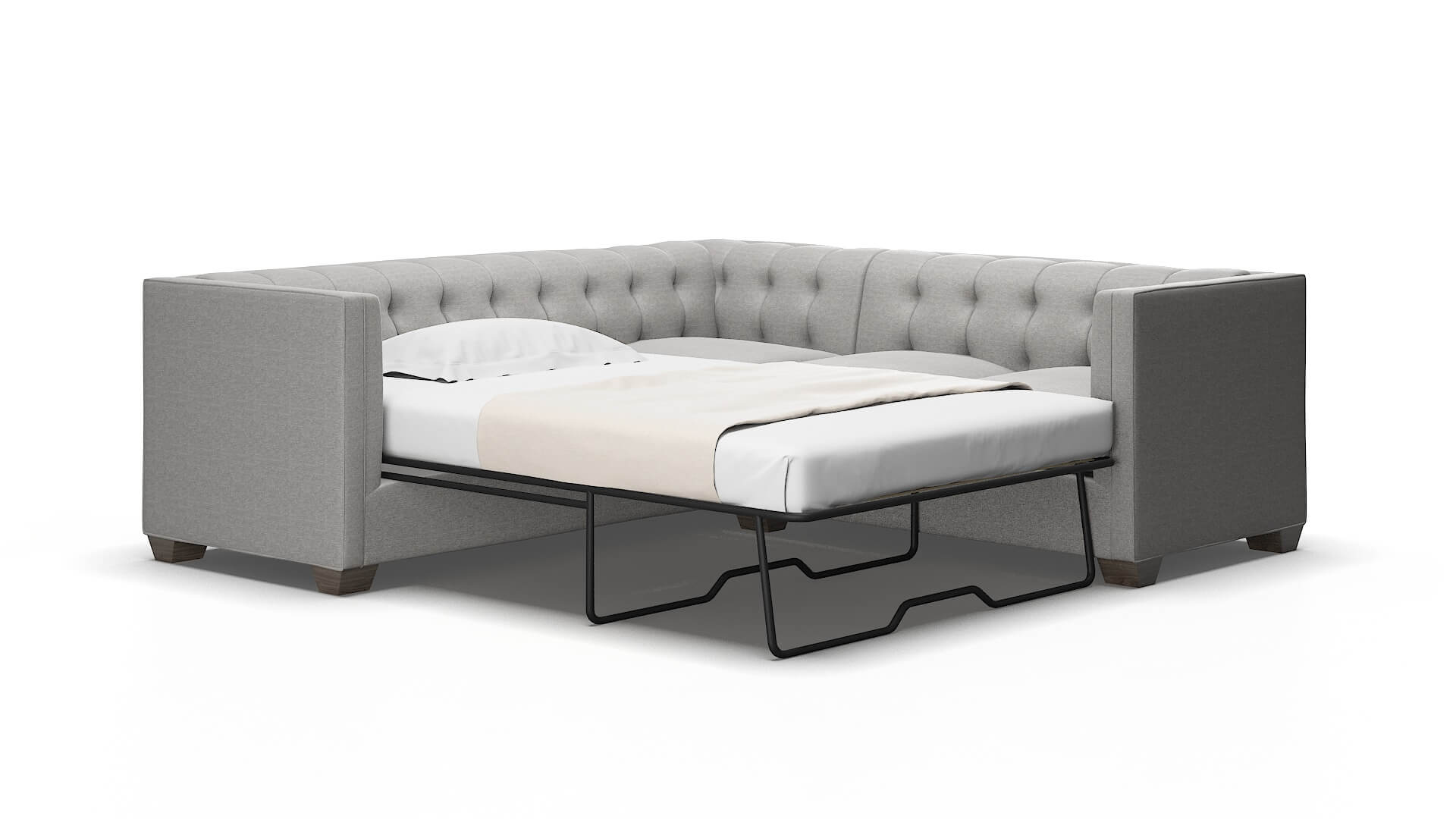 Grant Phoenix smoke Sectional sleeper Espresso Legs  2