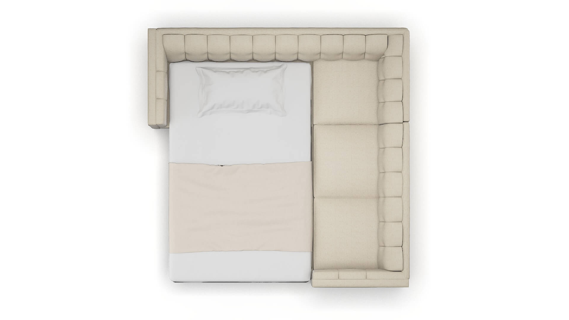 Grant Prime Dusk Sectional Sleeper Espresso legs 3