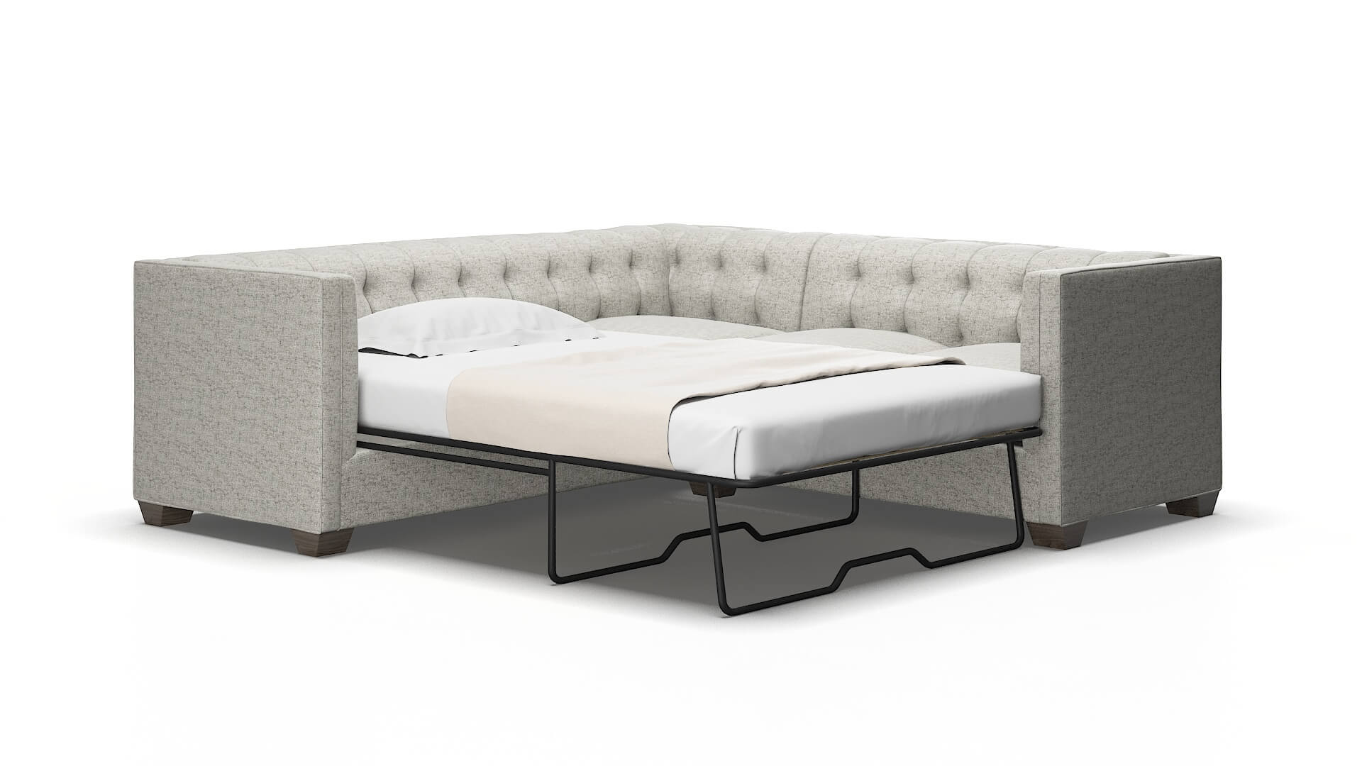 Grant Prime gravel Sectional sleeper Espresso Legs  2