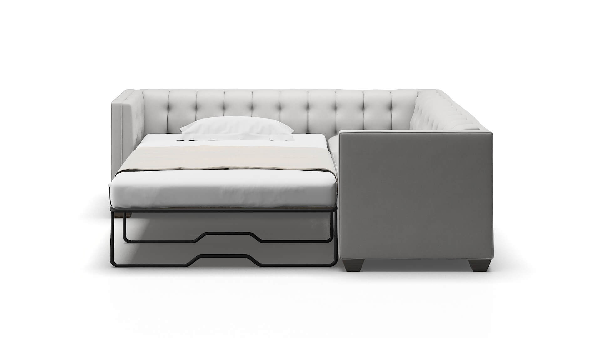 Grant Prisma Steam Sectional Sleeper Espresso legs 1