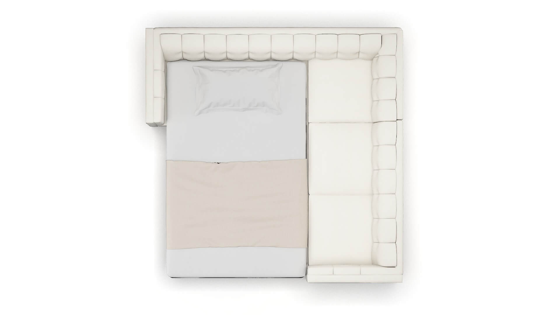 Grant R_prize Cream Sectional Sleeper Espresso legs 3