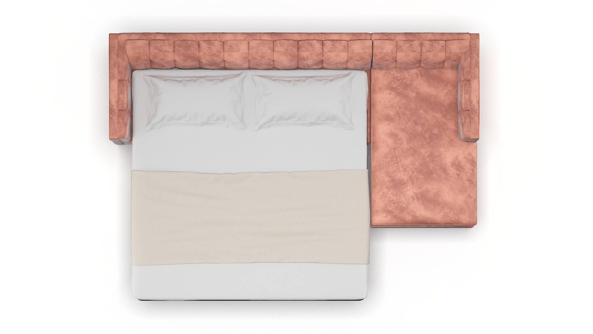 Grant Royale Blush Panel Sleeper Espresso legs 3