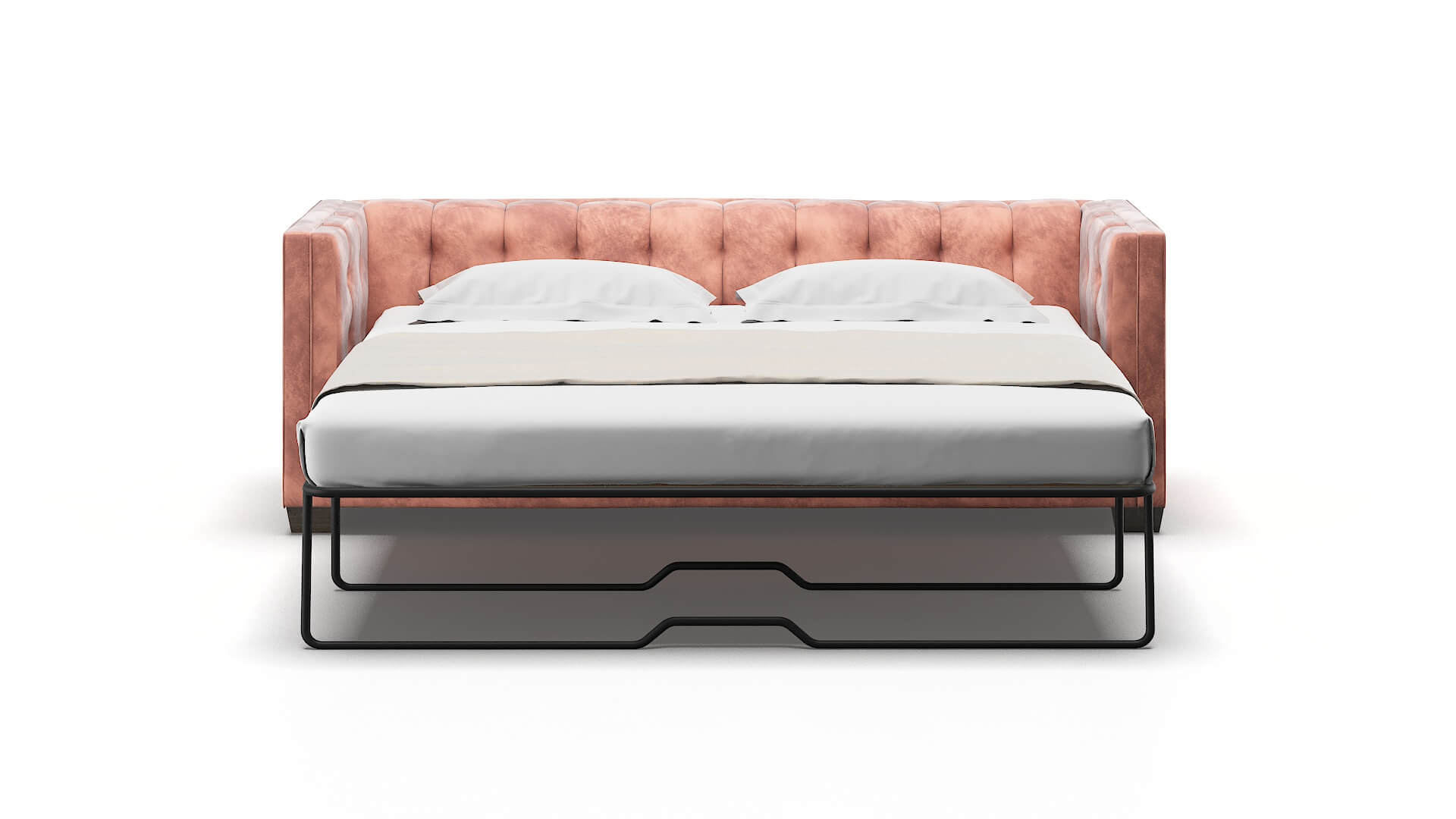 Grant Royale Blush Sofa Sleeper Espresso legs 1
