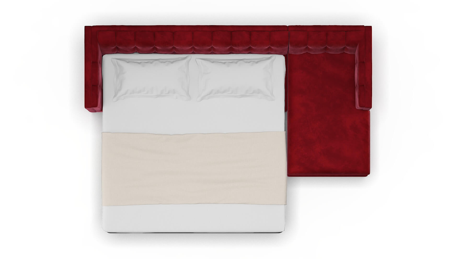 Grant Royale Ruby Panel Sleeper Espresso legs 3