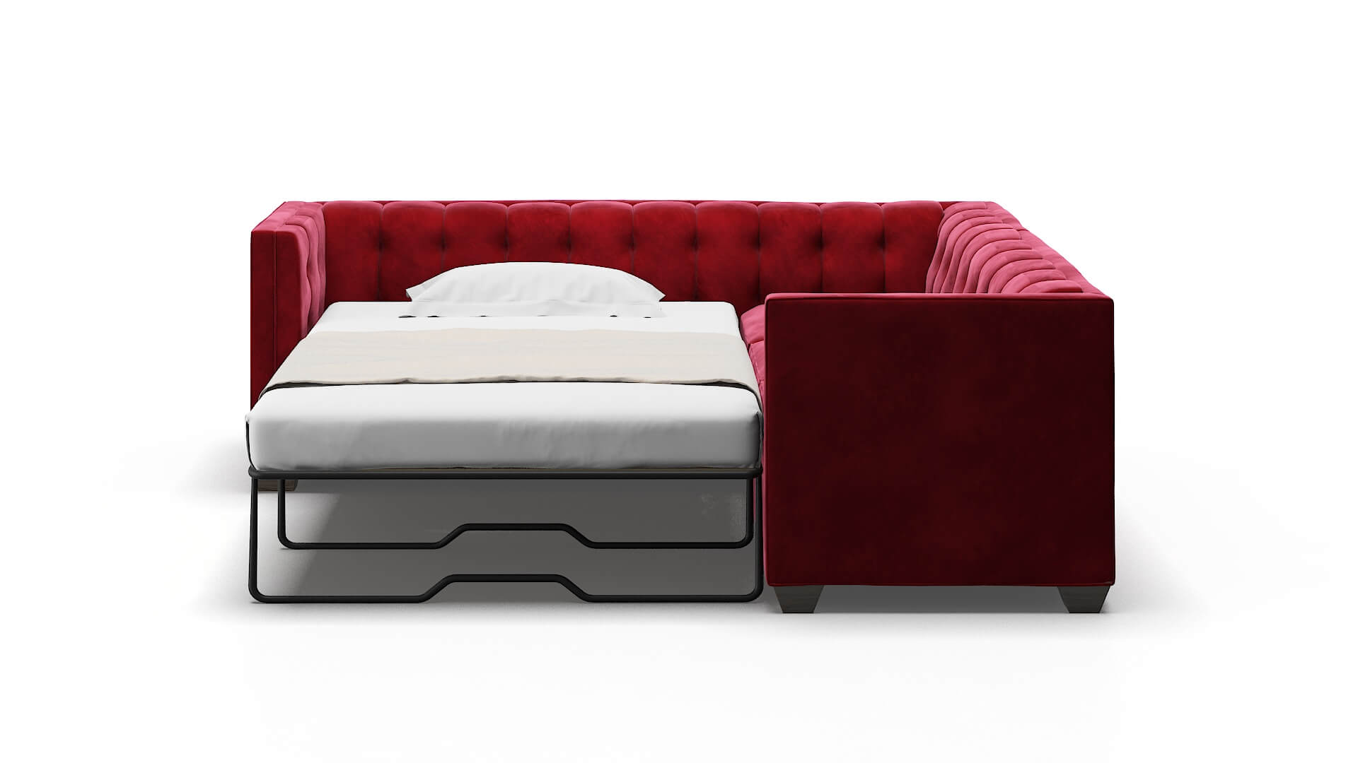 Grant Royale Ruby Sectional Sleeper Espresso legs 1