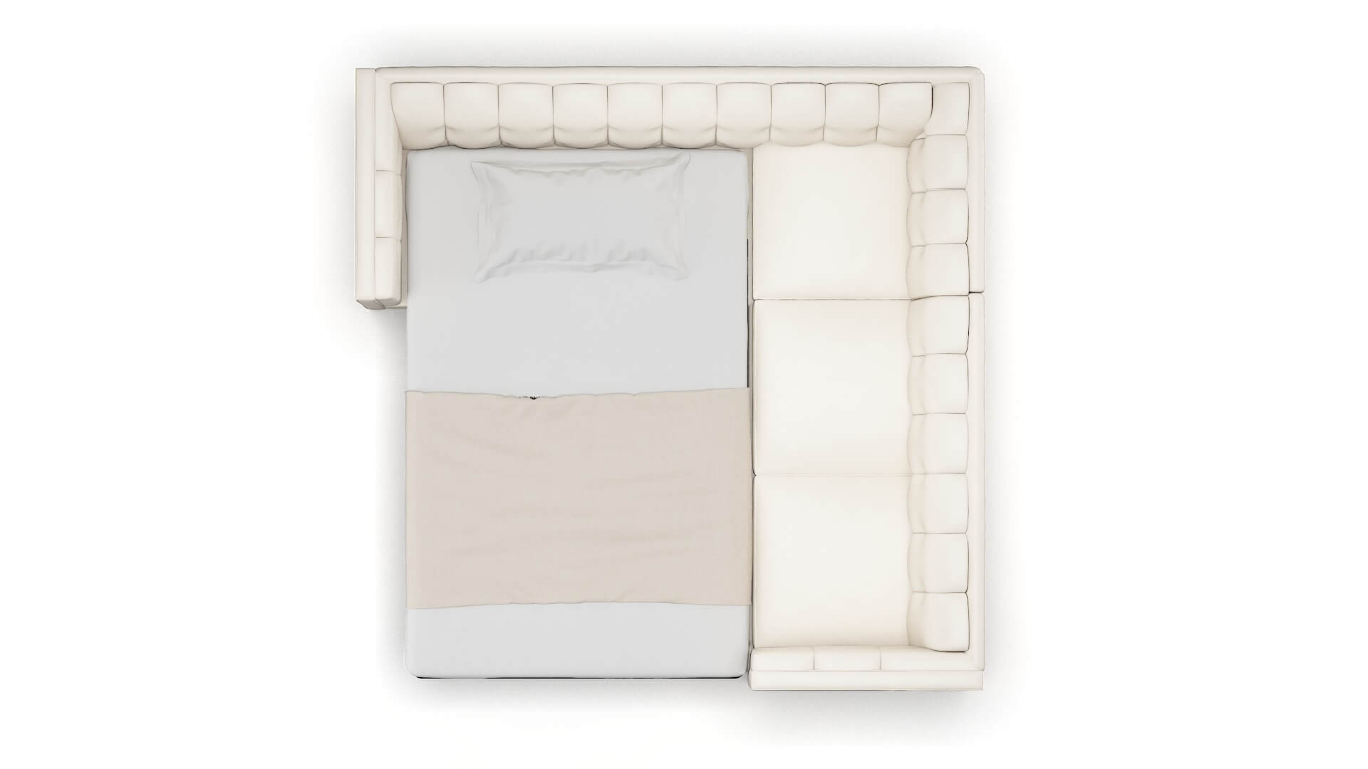 Grant Urban_d Snow Sectional Sleeper Espresso legs 3