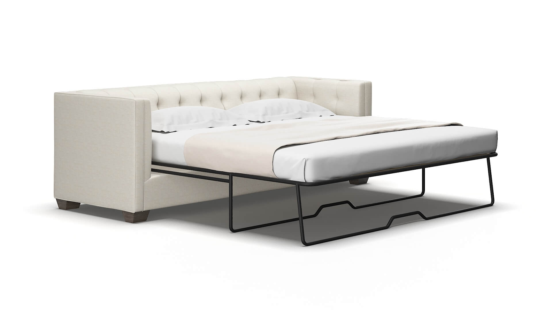 Grant Venus cream Sofa sleeper Espresso Legs  2