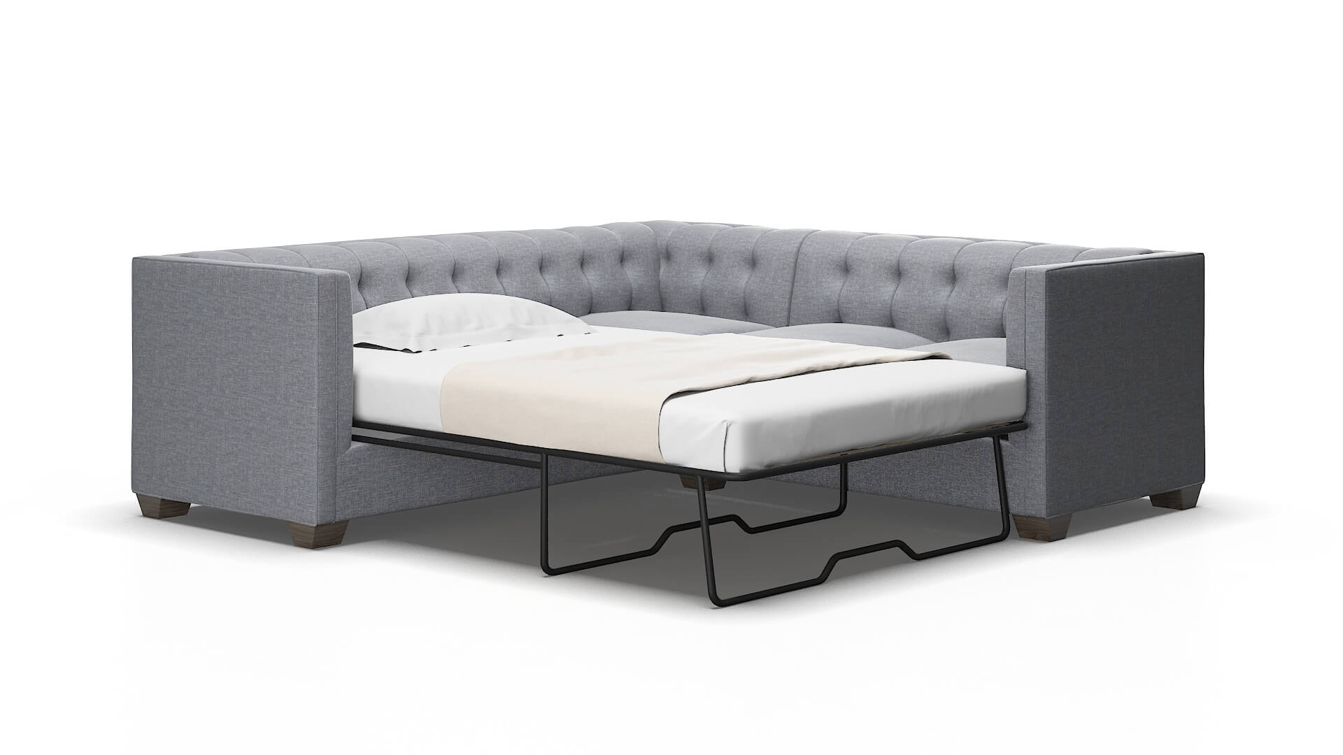 Grant Venus Mist Sectional Sleeper espresso legs 2
