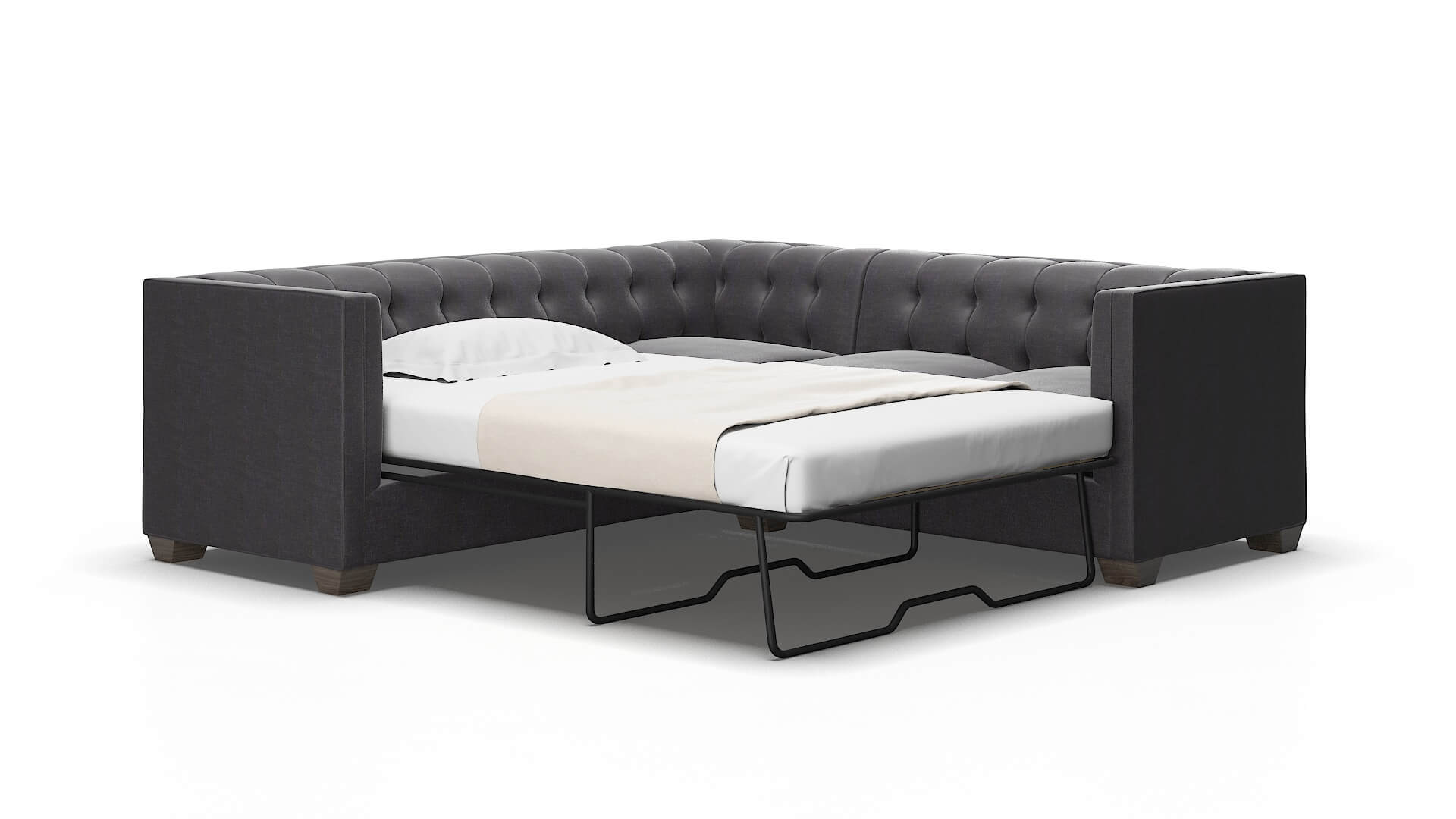 Grant Venus onyx Sectional sleeper Espresso Legs  2