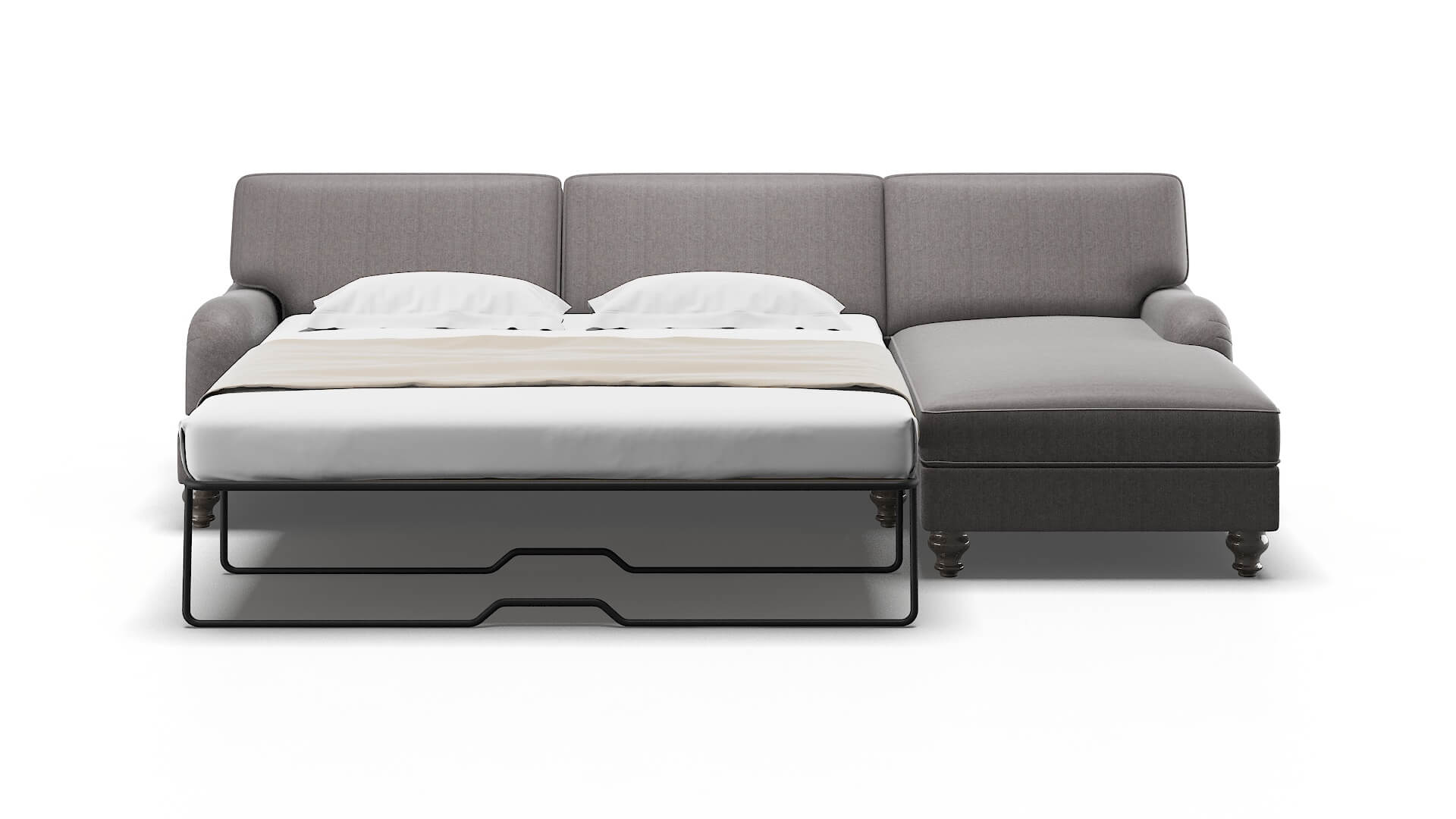 Hamilton Atlas_plz Silver Panel Sleeper Espresso legs 1