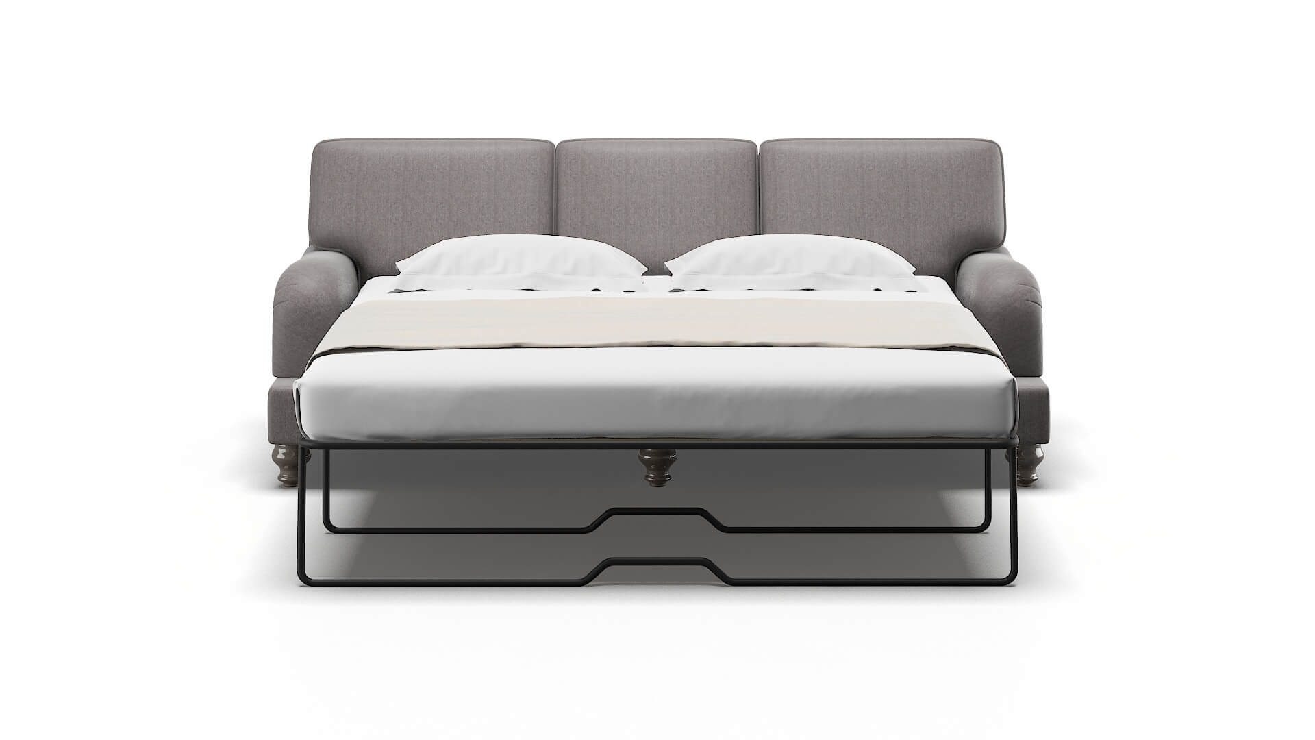Hamilton Atlas_plz Silver Sofa Sleeper Espresso legs 1