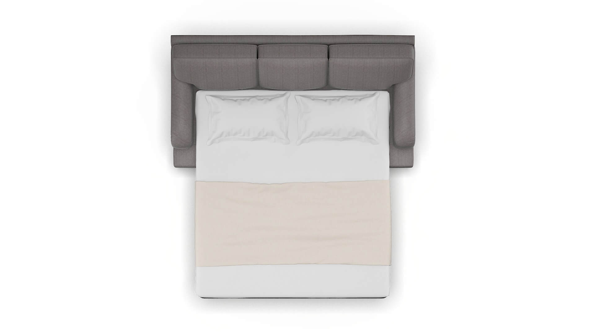 Hamilton Atlas_plz Silver Sofa Sleeper Espresso legs 3