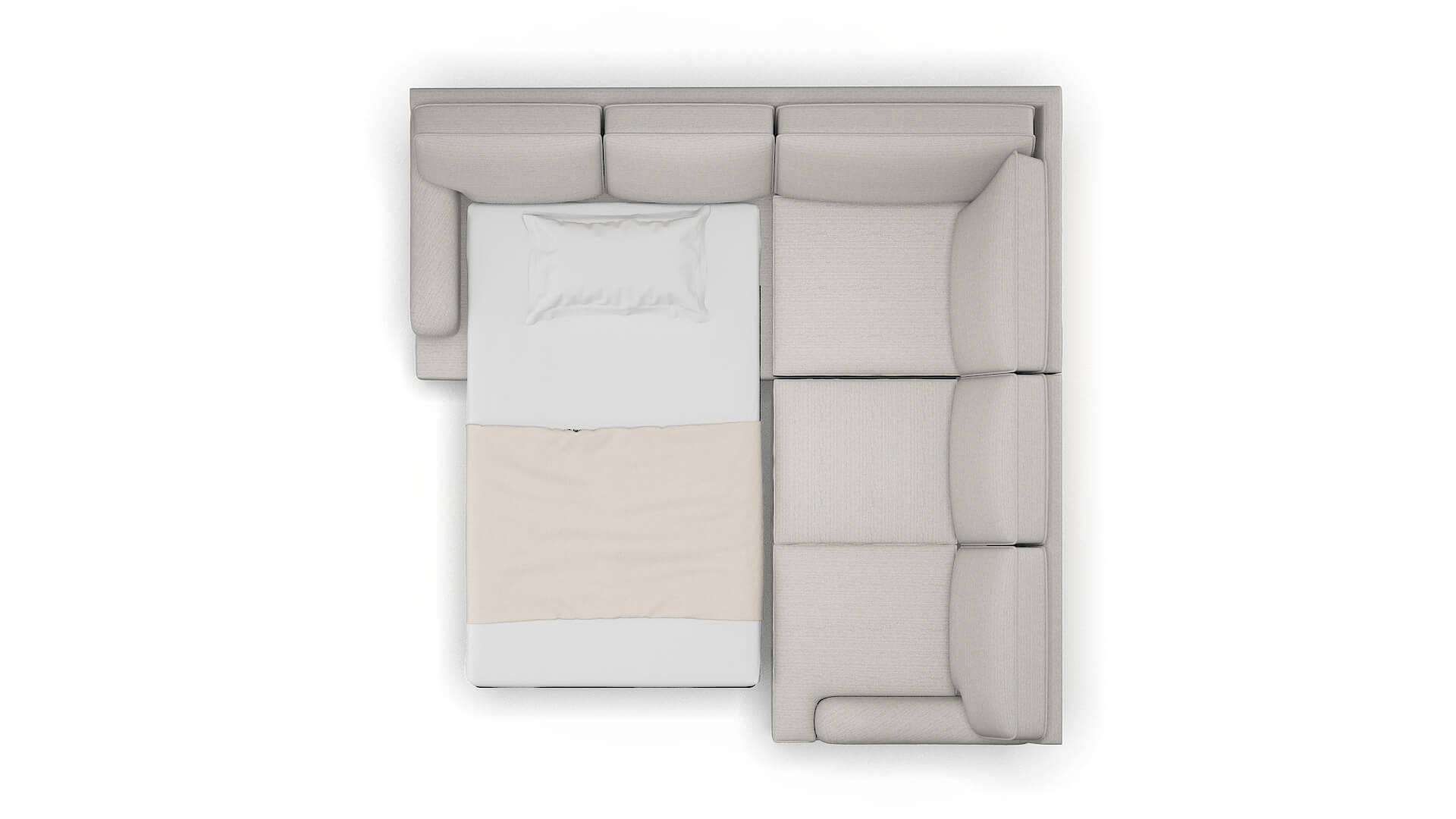 Hamilton Avenger Dolphin Sectional Sleeper Espresso legs 3