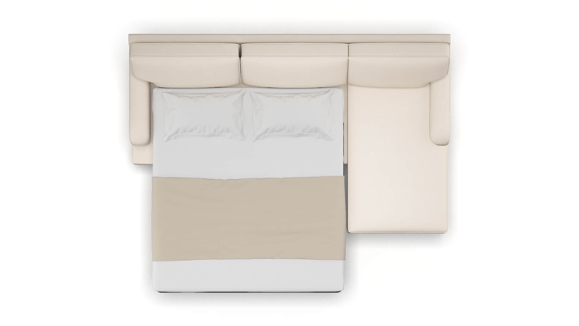 Hamilton Bella Buckwheat Panel Sleeper Espresso legs 3