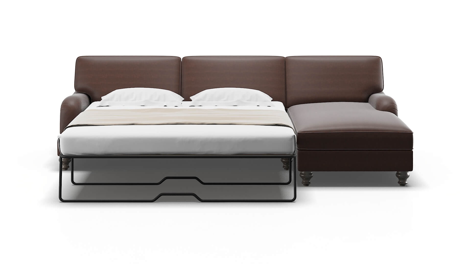 Hamilton Bella Espresso Panel Sleeper Espresso legs 1