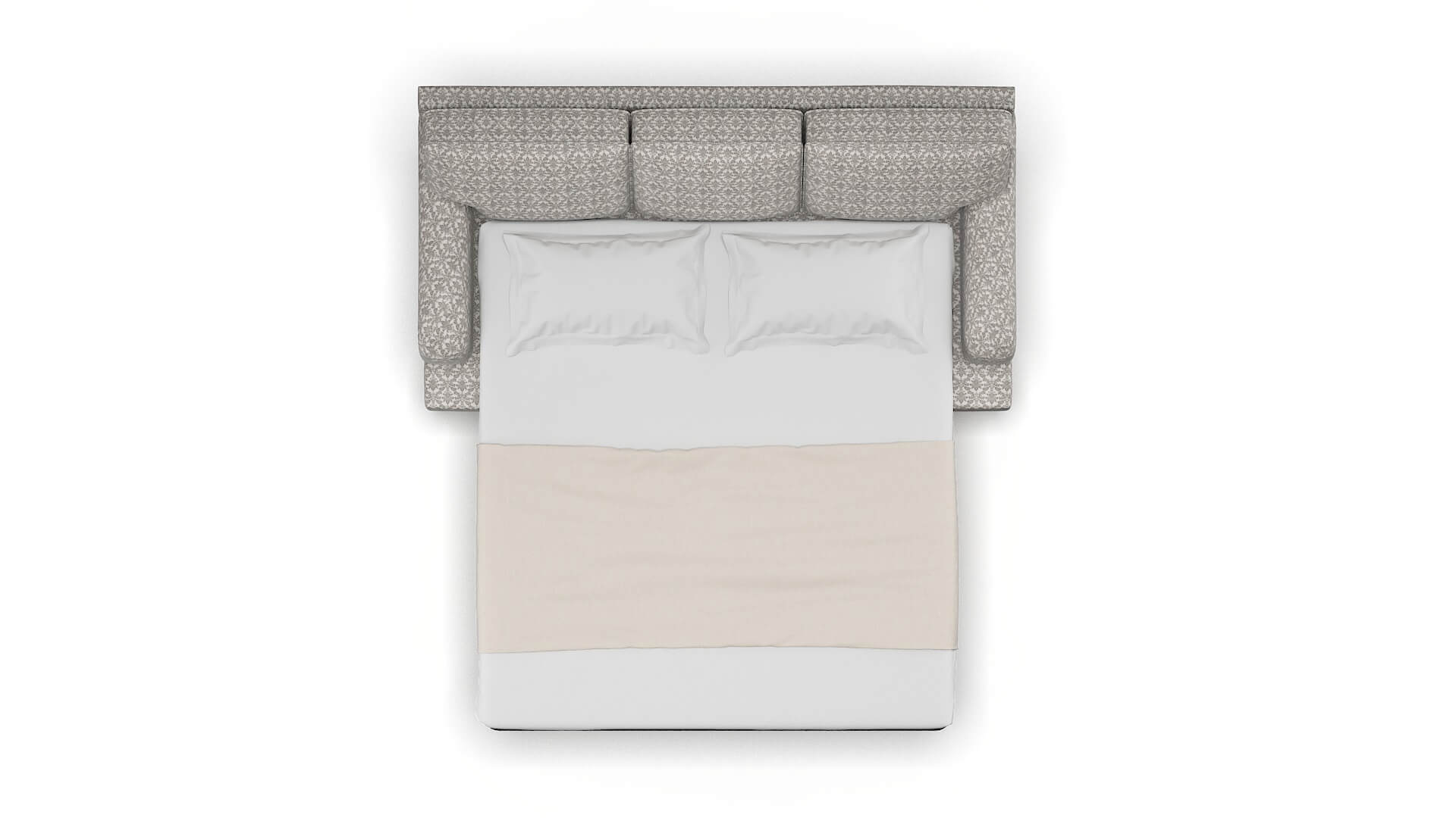 Hamilton Bergamo Dove Sofa Sleeper Espresso legs 3