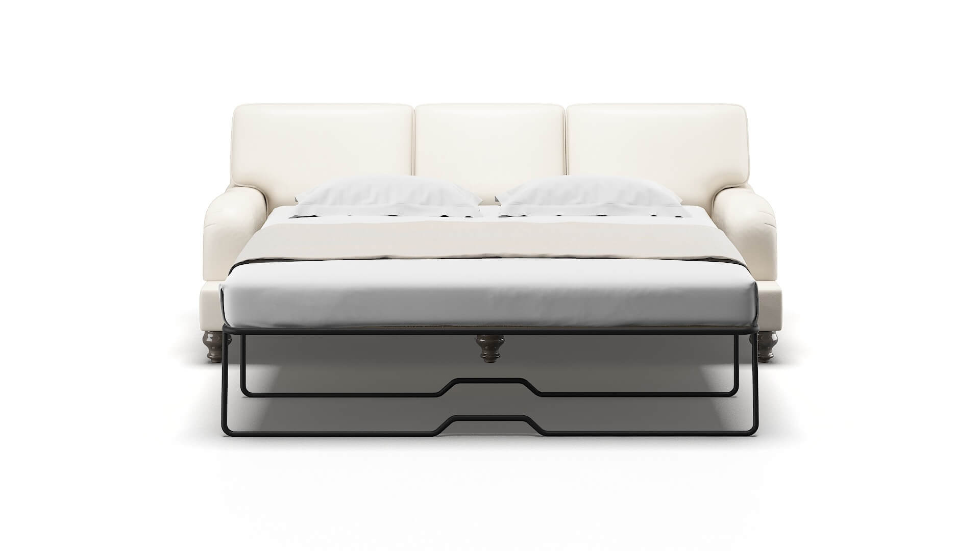 Hamilton Blanche Milky Sofa Sleeper Espresso legs 1