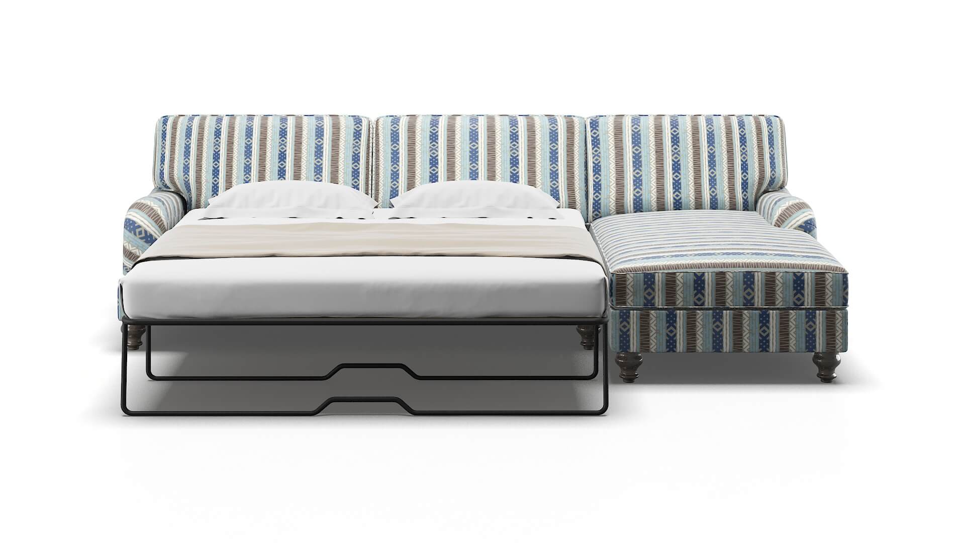 Hamilton Bodhi Indigo Panel Sleeper Espresso legs 1