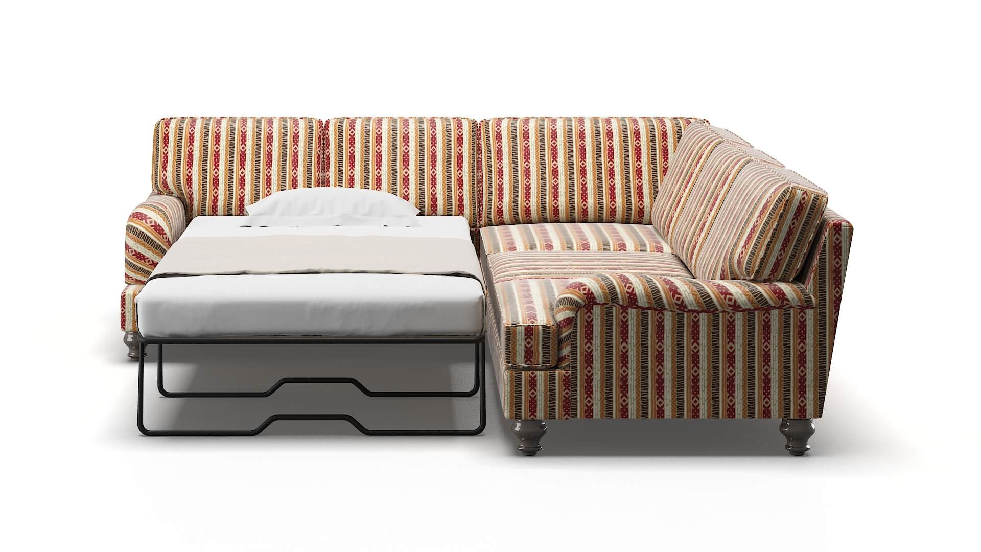 Hamilton Bodhi Tango Sectional Sleeper Espresso legs 1