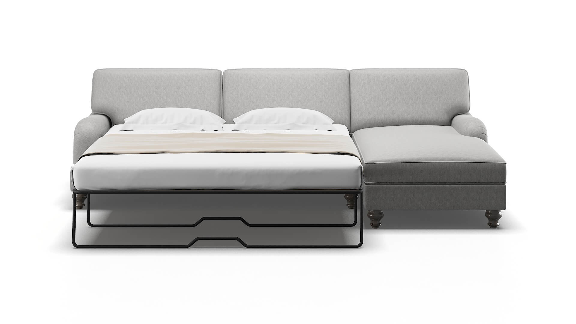 Hamilton Bungalow Graphite Panel Sleeper Espresso legs 1