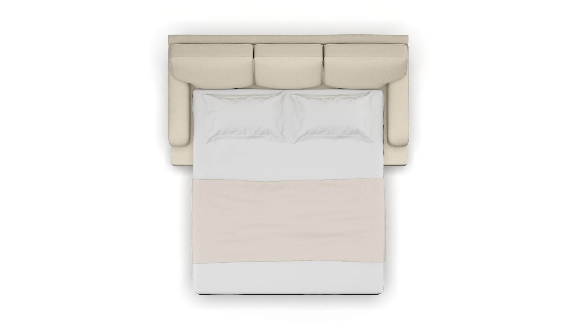 Hamilton Catalina Wheat Sofa Sleeper Espresso legs 3