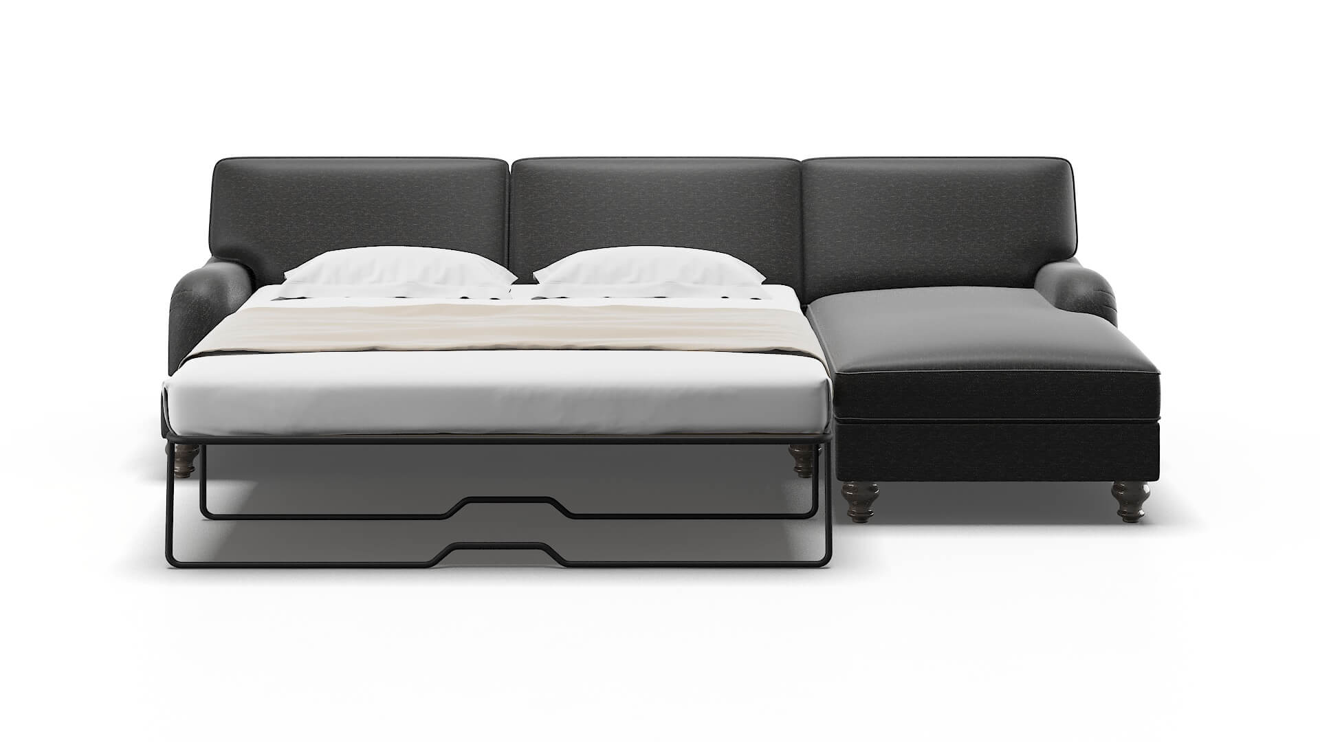 Hamilton Chance Denim Panel Sleeper Espresso legs 1