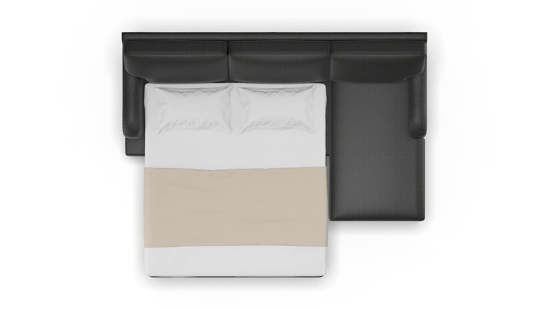 Hamilton Chance Denim Panel Sleeper Espresso legs 3