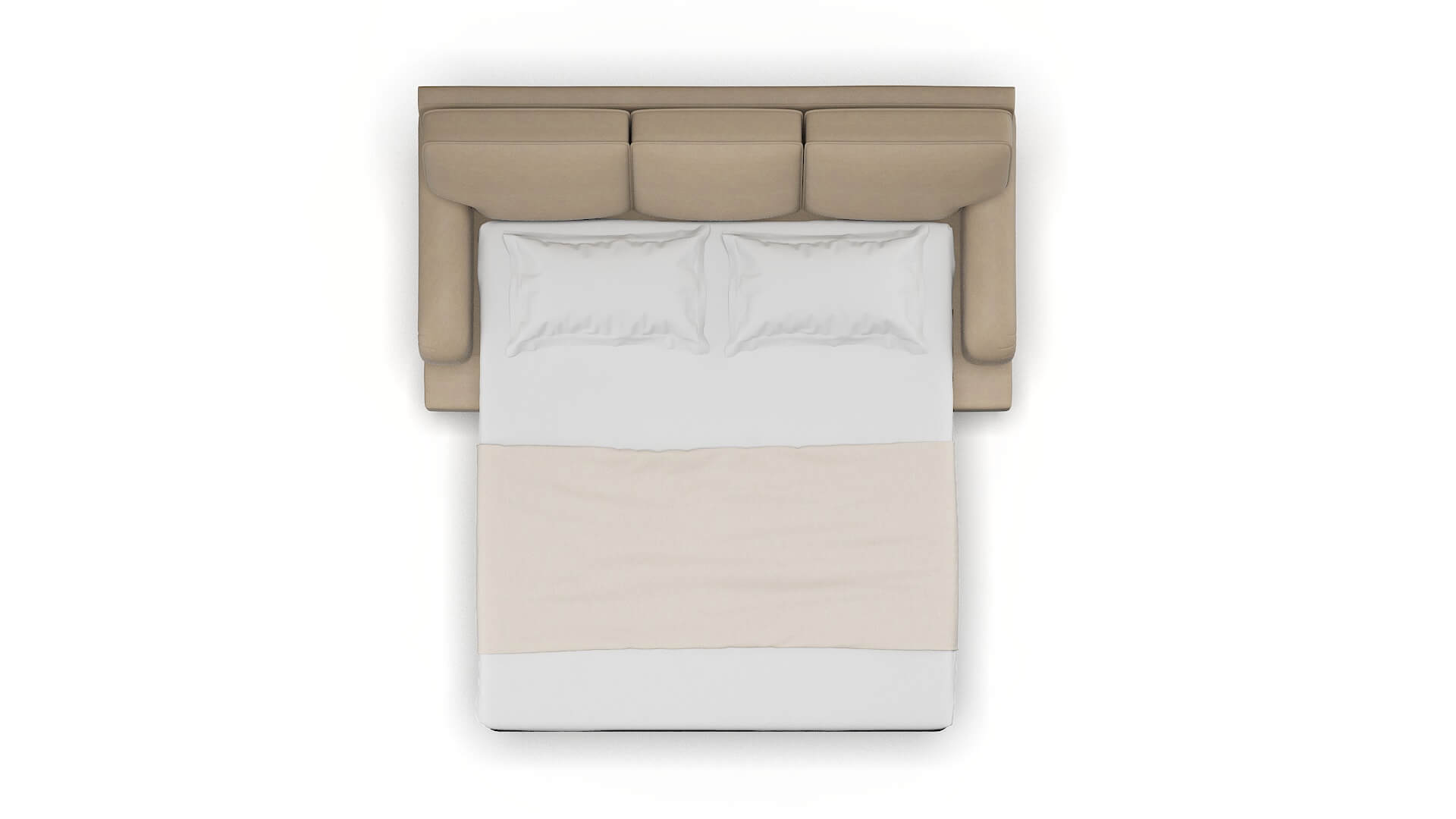 Hamilton Chance Platinum Sofa Sleeper Espresso legs 3