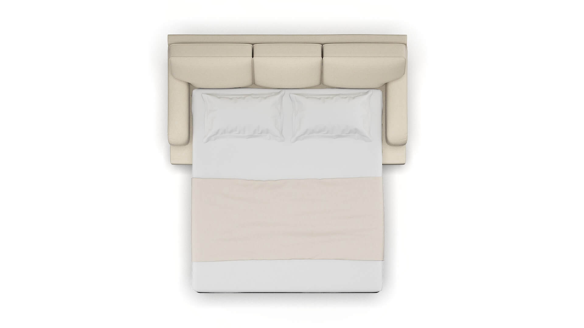 Hamilton Chance Sand Sofa Sleeper Espresso legs 3