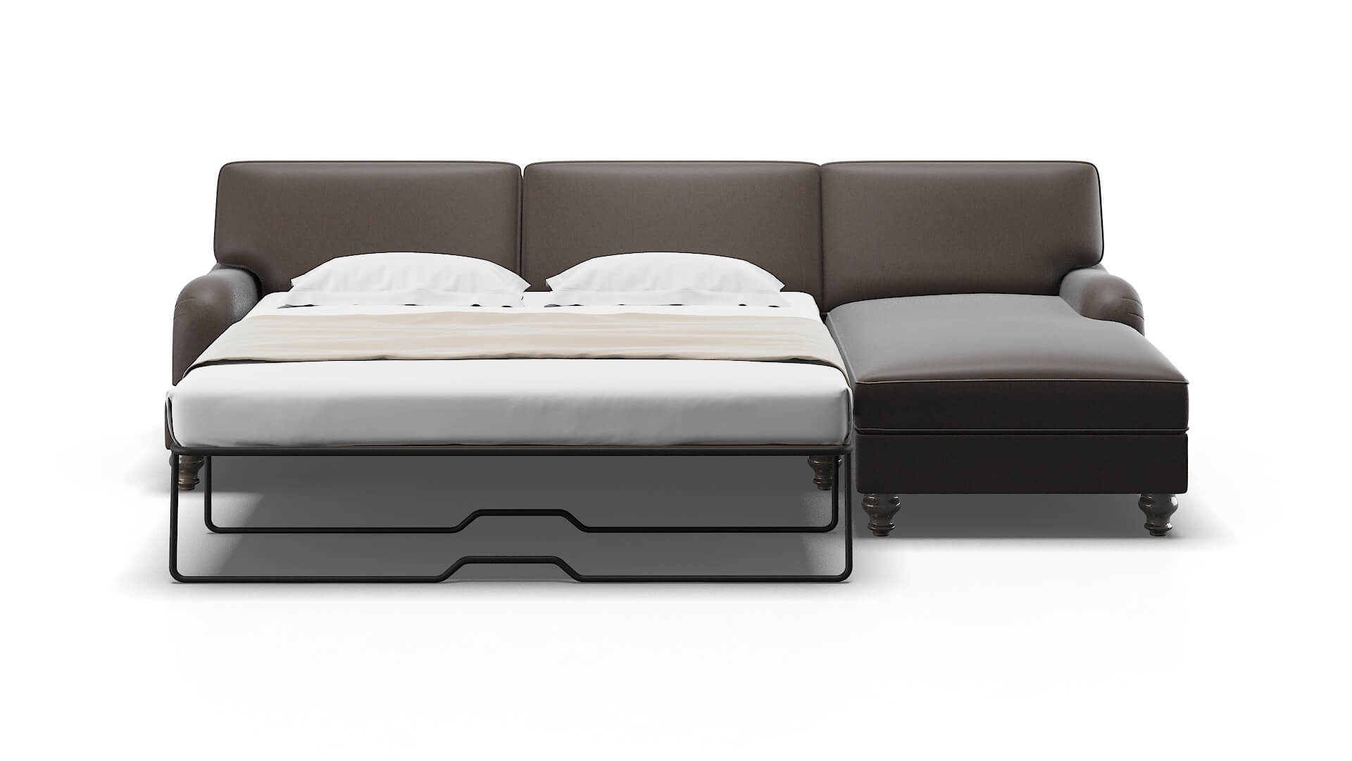 Hamilton Cosmo Chocolate Panel Sleeper Espresso legs 1