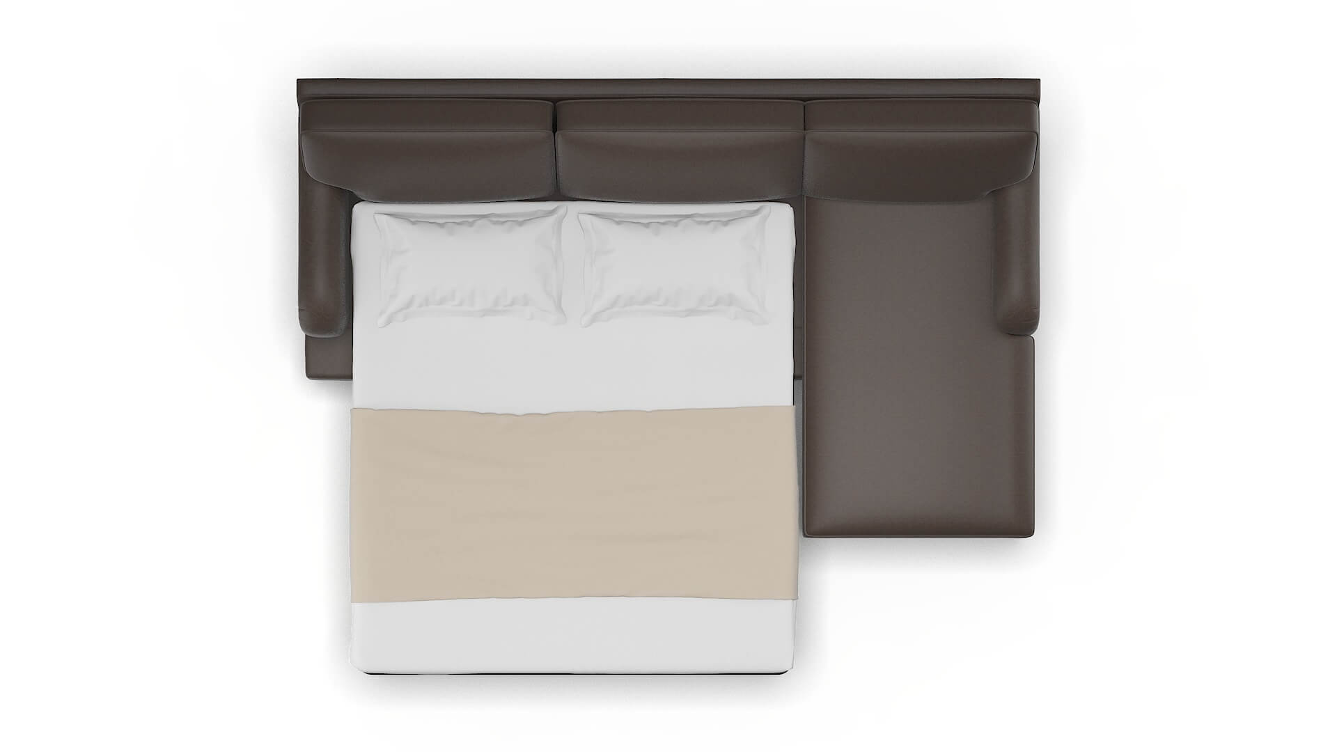 Hamilton Cosmo Chocolate Panel Sleeper Espresso legs 3
