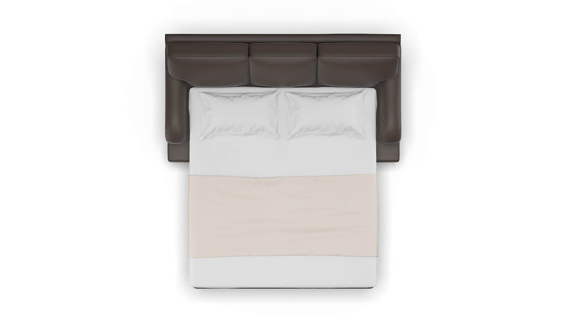 Hamilton Cosmo Chocolate Sofa Sleeper Espresso legs 3