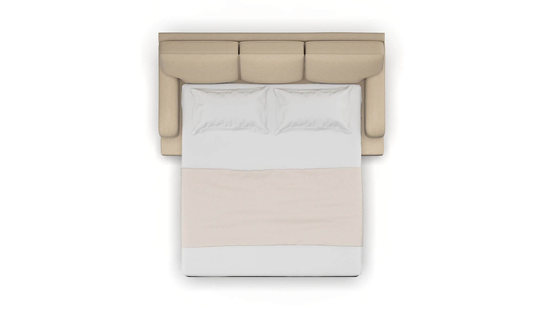 Hamilton Cosmo Fawn Sofa Sleeper Espresso legs 3