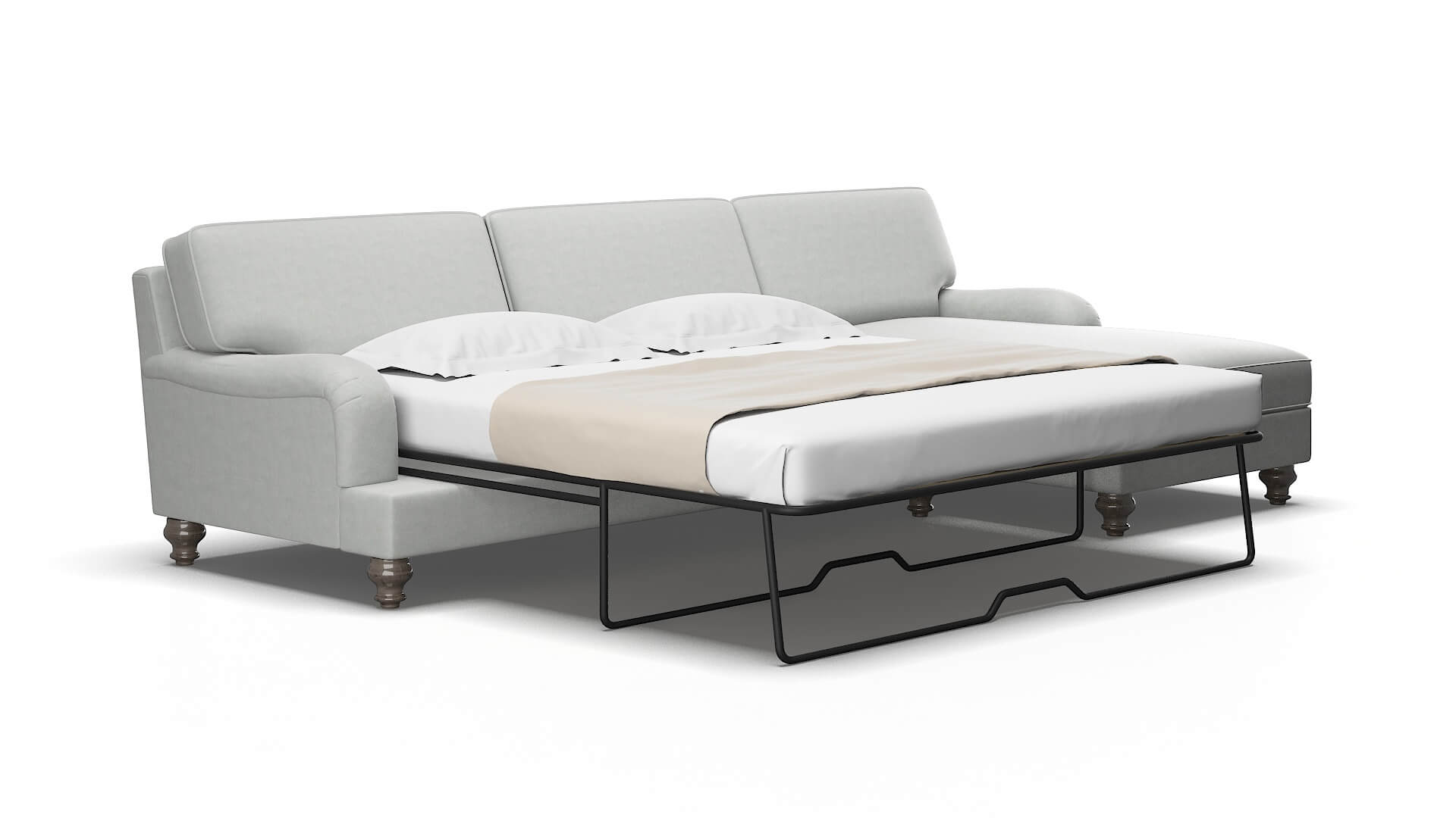 Hamilton Dawson platinum Panel sleeper Espresso Legs  2