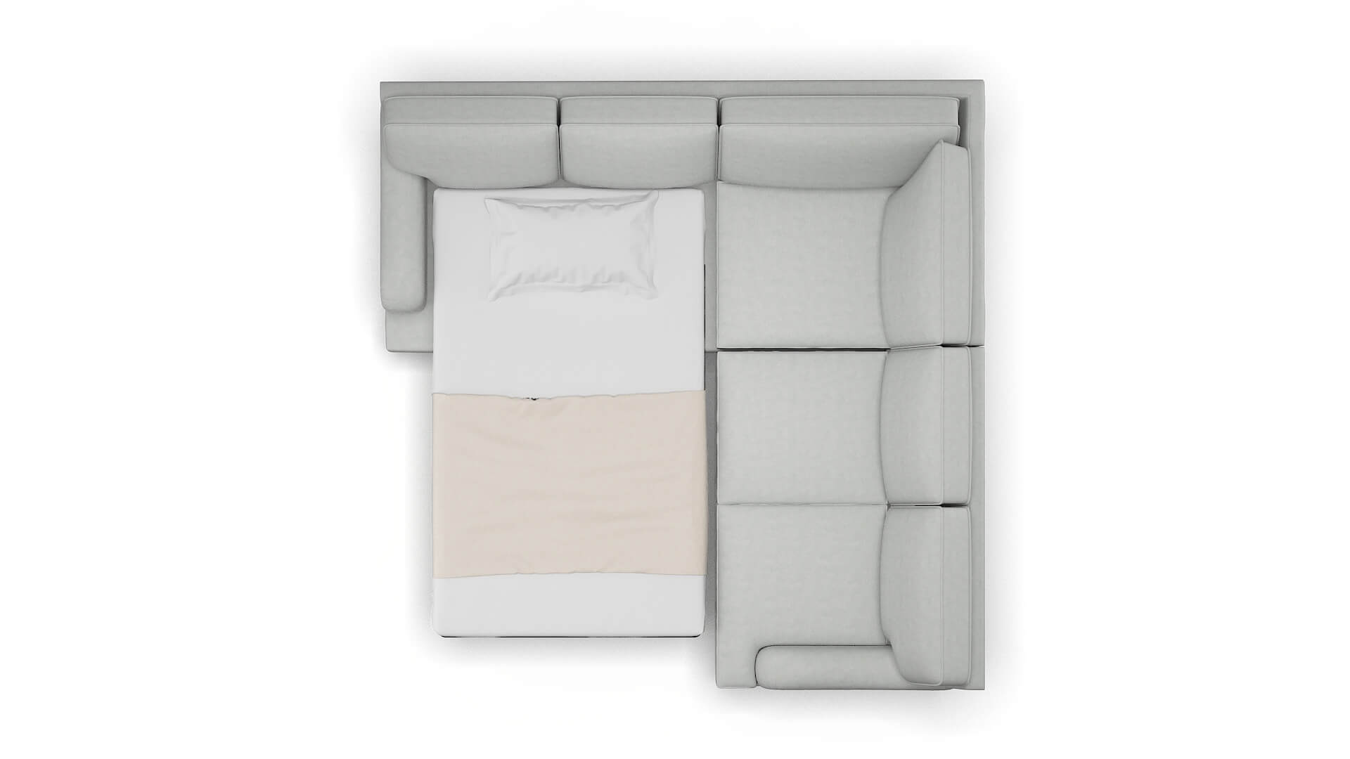 Hamilton Dawson Platinum Sectional Sleeper Espresso legs 3