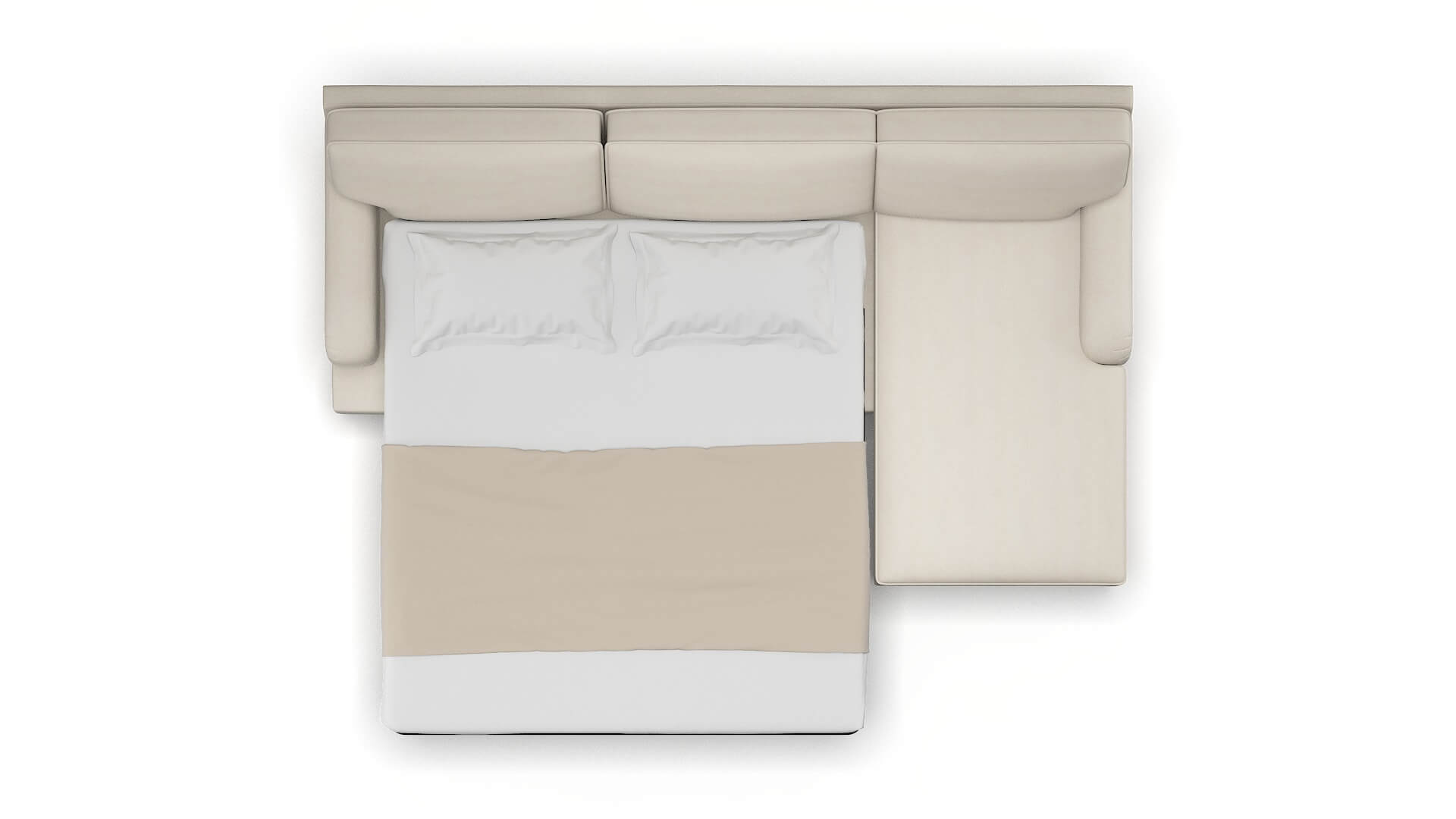 Hamilton Dawson Sand Panel Sleeper Espresso legs 3