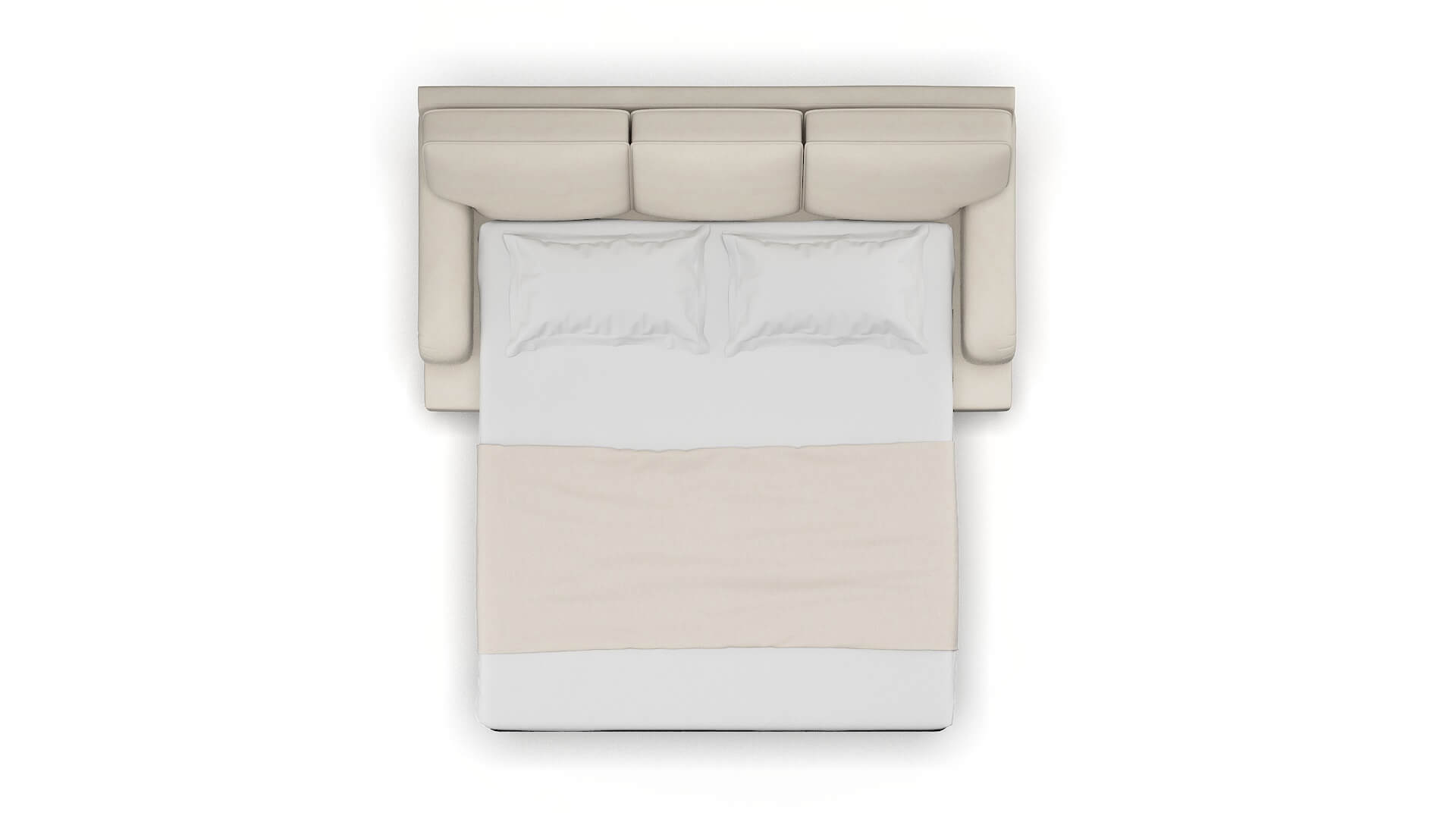 Hamilton Dawson Sand Sofa Sleeper Espresso legs 3