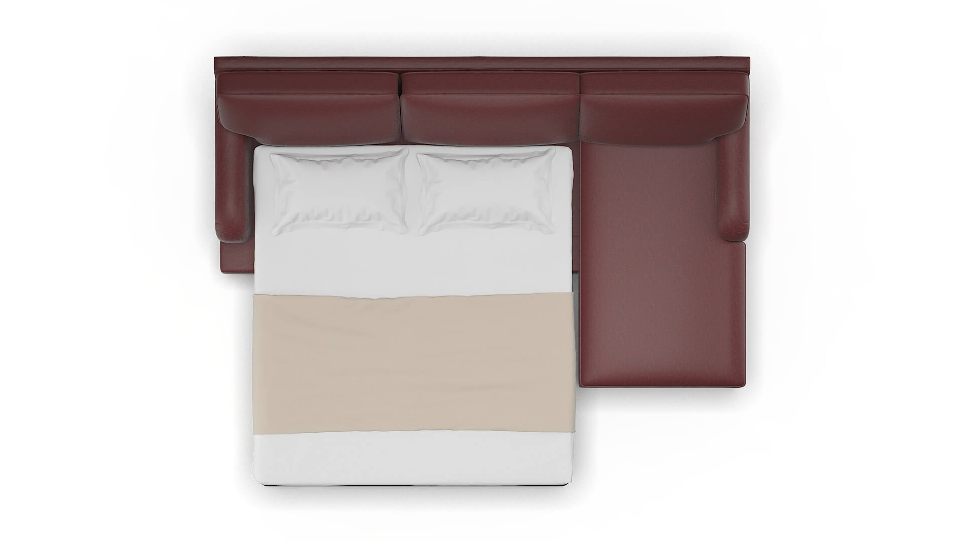 Hamilton Derby Berry Panel Sleeper Espresso legs 3