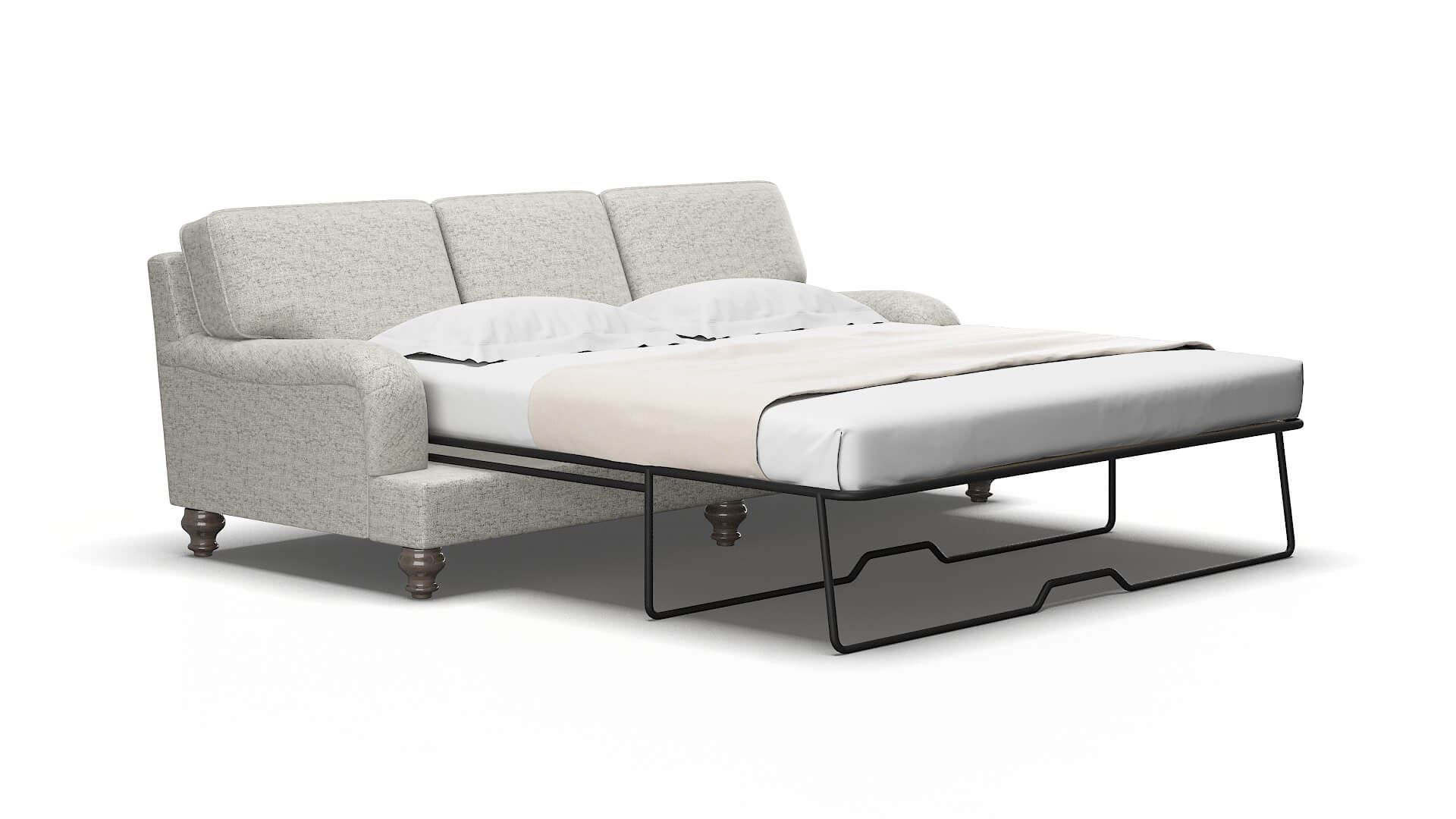 Hamilton Derby Silver Sofa Sleeper espresso legs 2