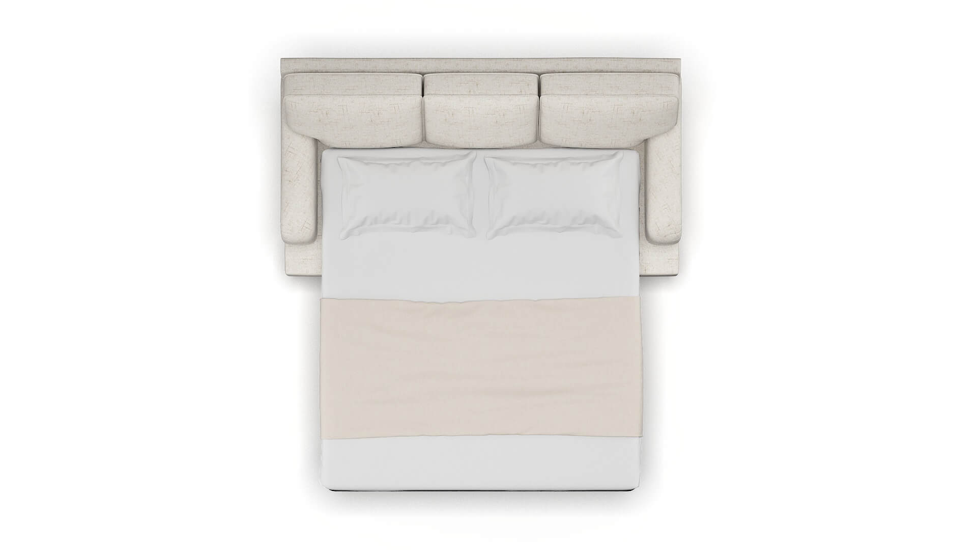 Hamilton Derby Taupe Sofa Sleeper Espresso legs 3