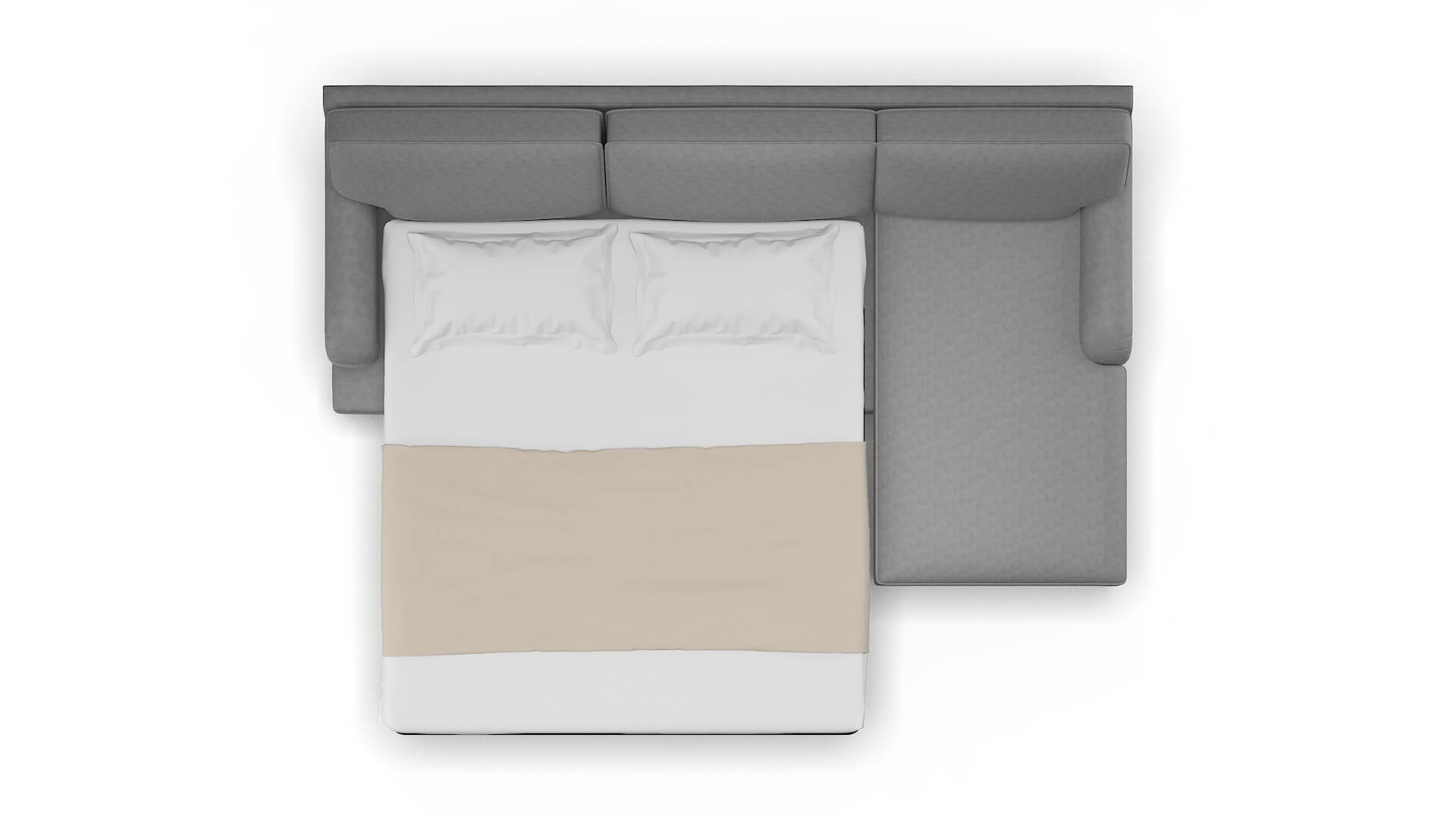 Hamilton Dream_d Charcoal Panel Sleeper Espresso legs 3