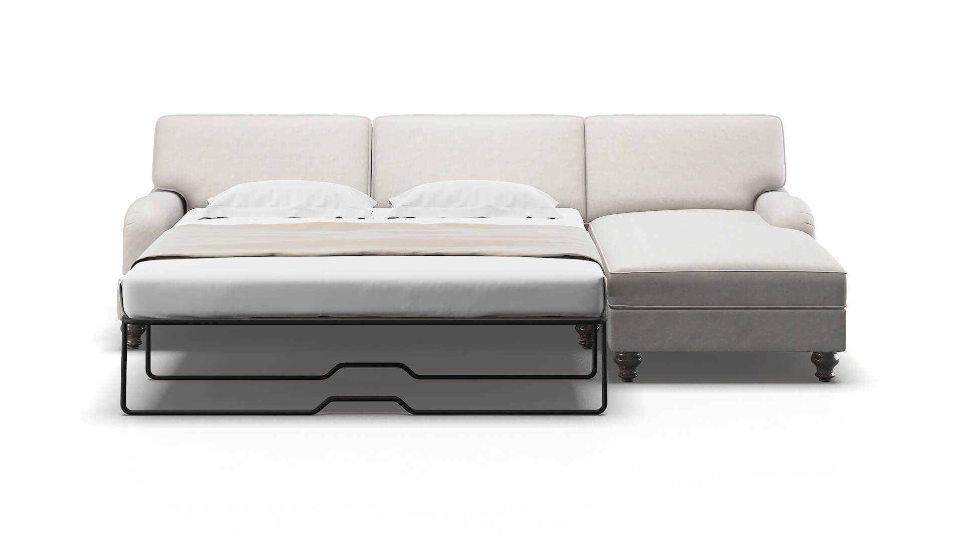 Hamilton Dream_d Stone Panel Sleeper Espresso legs 1