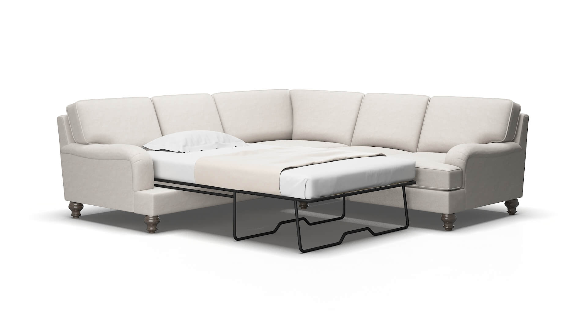 Hamilton Dream_d Stone Sectional Sleeper Espresso legs 2