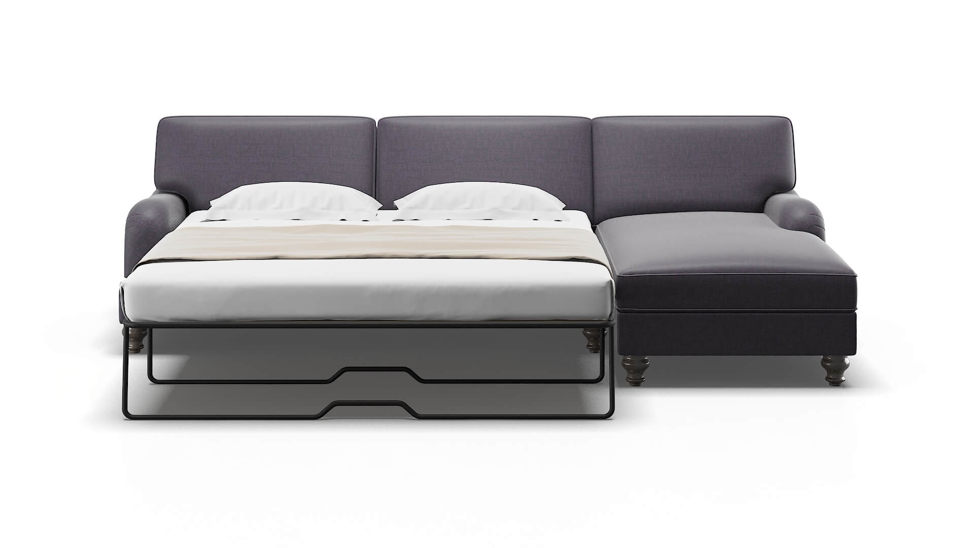 Hamilton Durham Ink Panel Sleeper Espresso legs 1