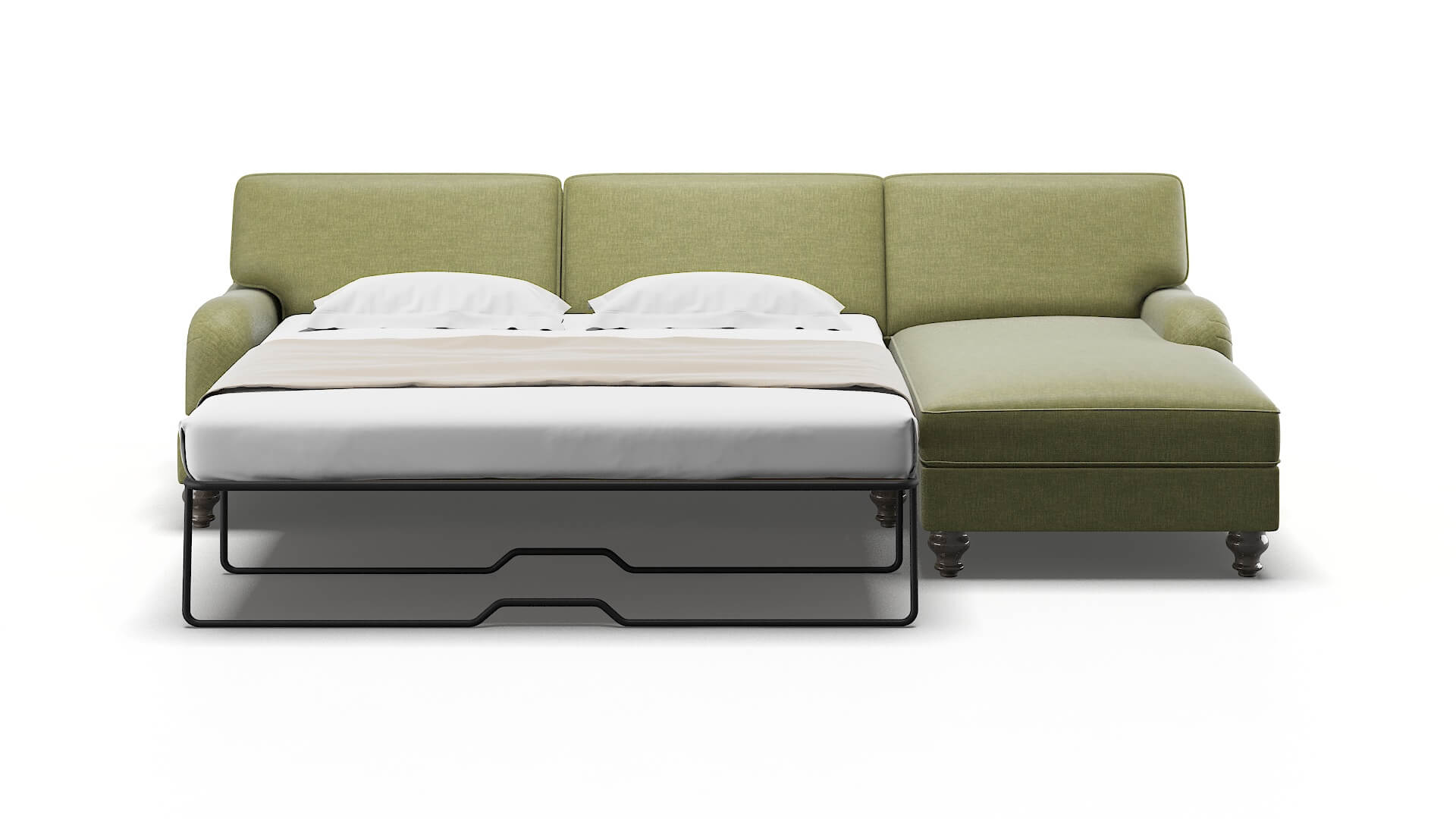 Hamilton Durham Lime Panel Sleeper Espresso legs 1