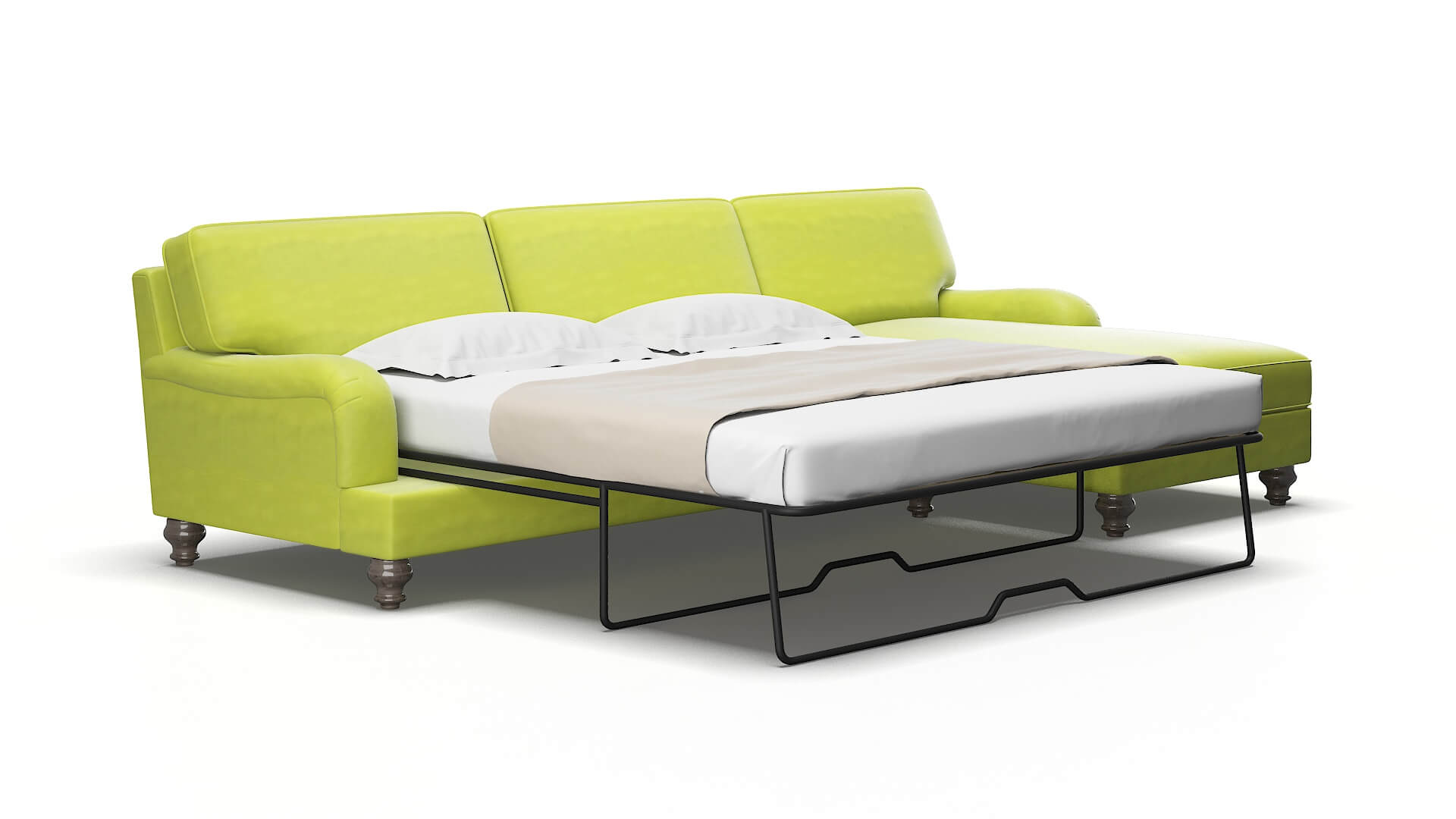 Hamilton Hathaway apple Panel sleeper Espresso Legs  2