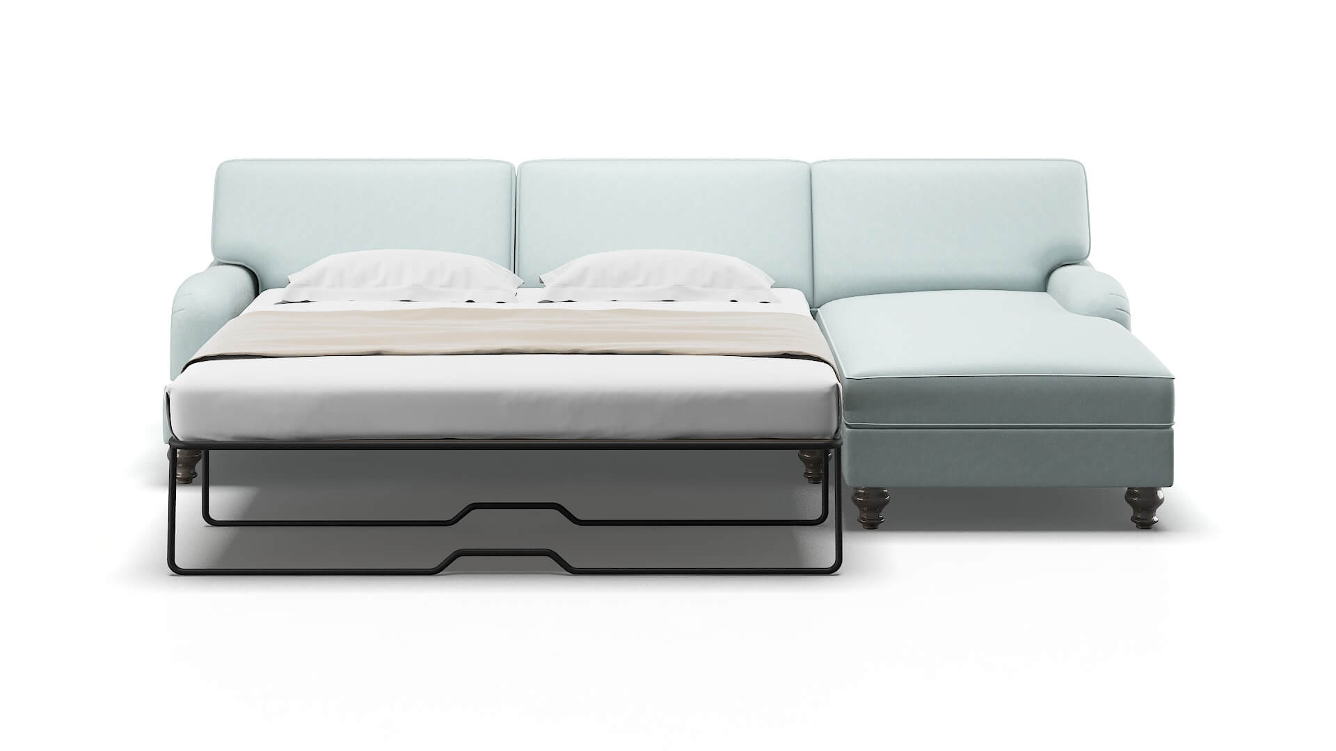 Hamilton Hepburn Peridot Panel Sleeper Espresso legs 1