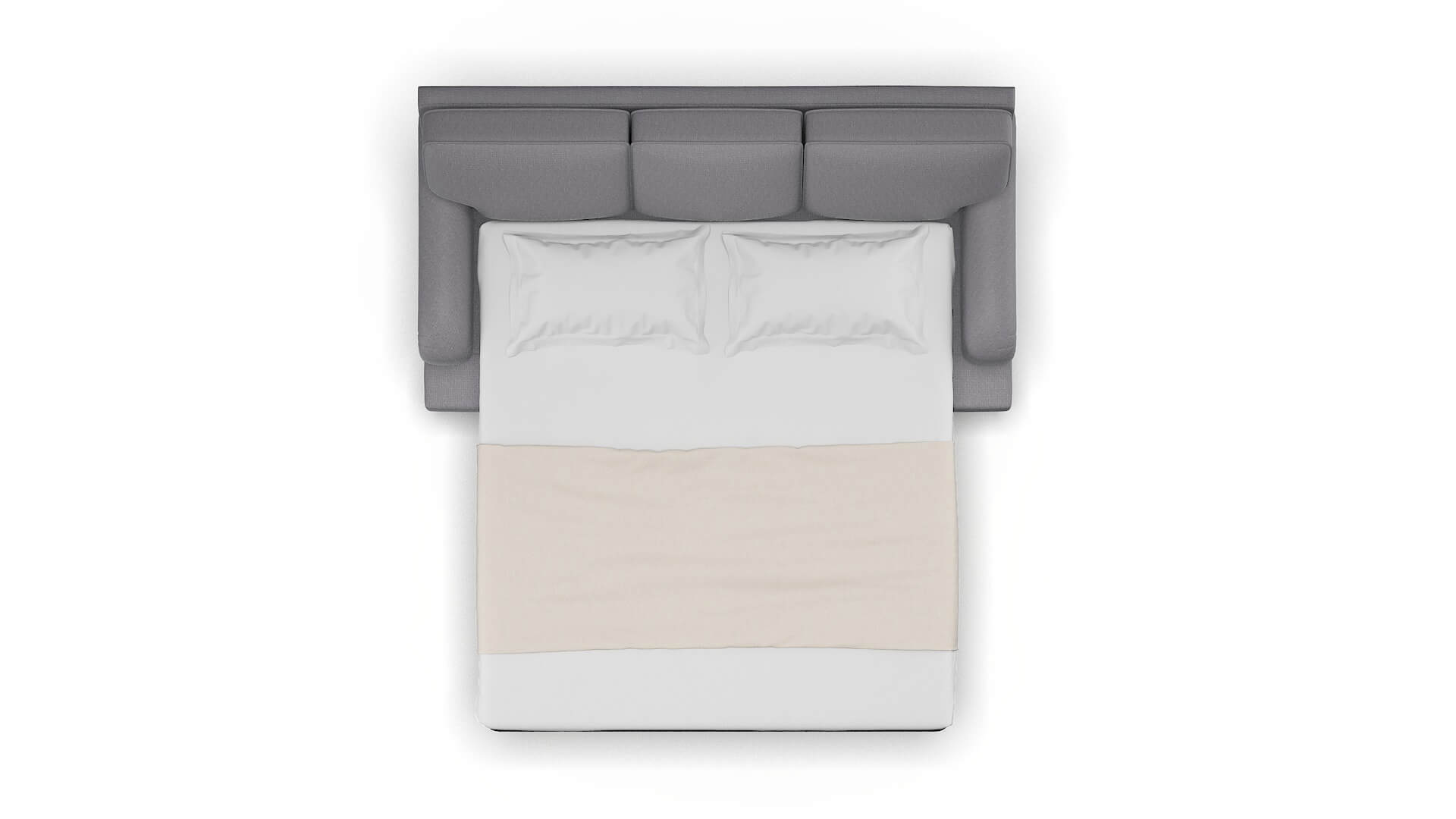 Hamilton Insight Denim Sofa Sleeper Espresso legs 3